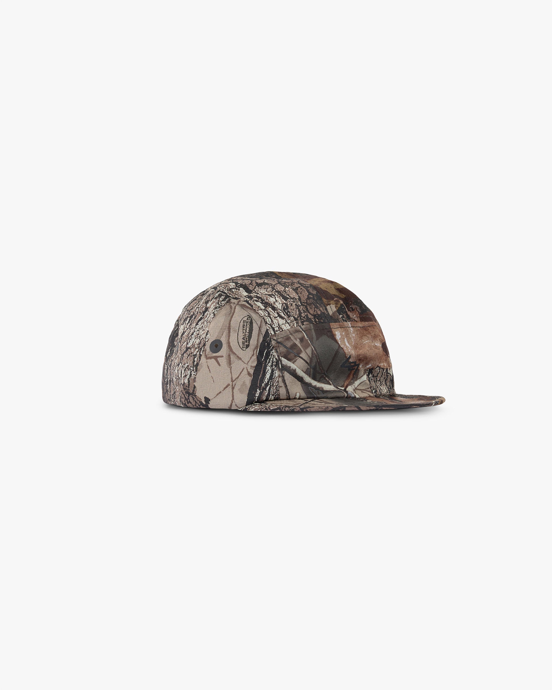 Front product image of a mens black cap on a plain white background | 247 Cap in Realtree | Polyester cap | 247 Accessories | Represent Clo