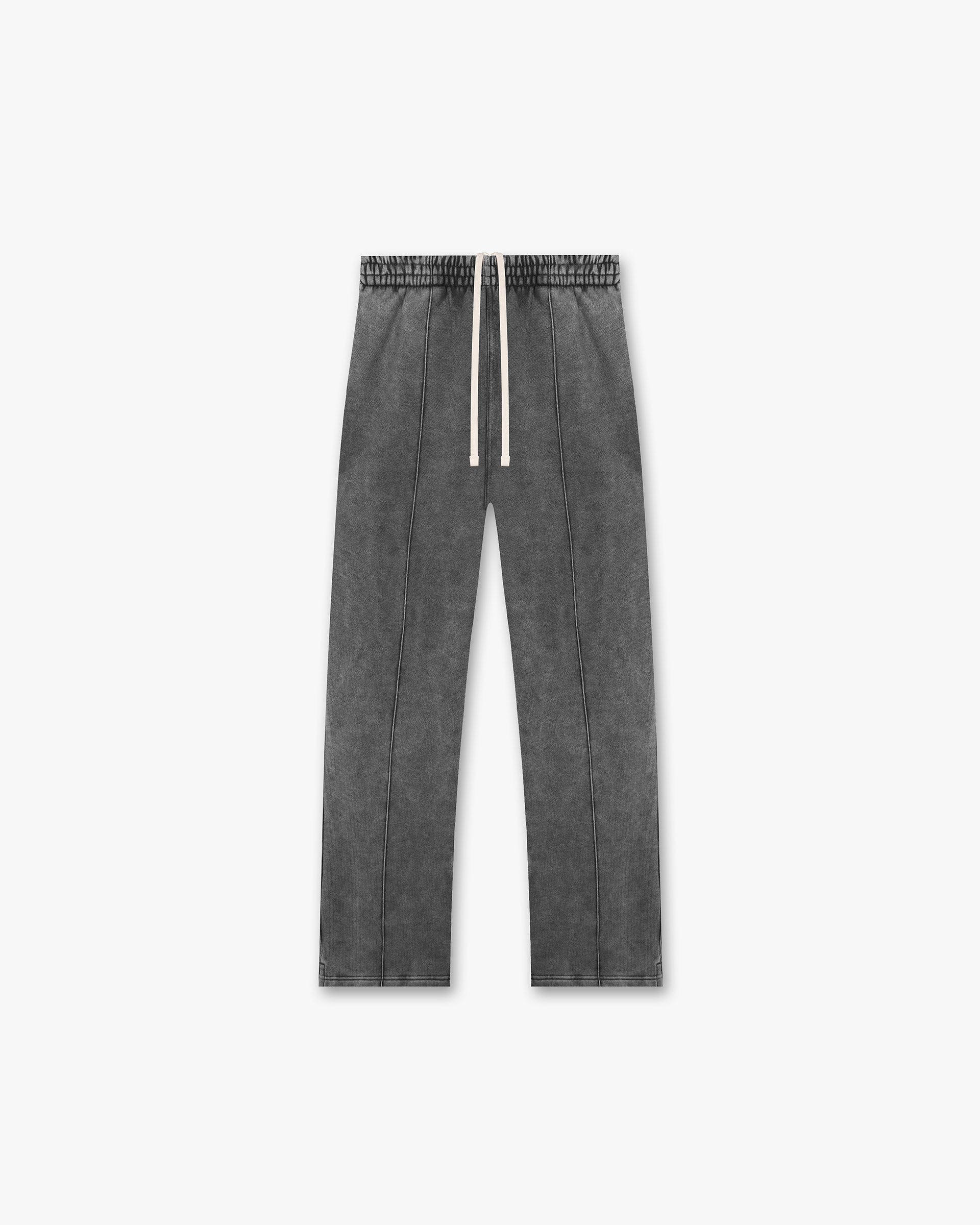 Front product image of mens grey sweatpants on a plain white background | Initial Sweatpants in Vintage Grey | Sweatpants in loopback jersey organic cotton | Initial Pants | Represent Clo