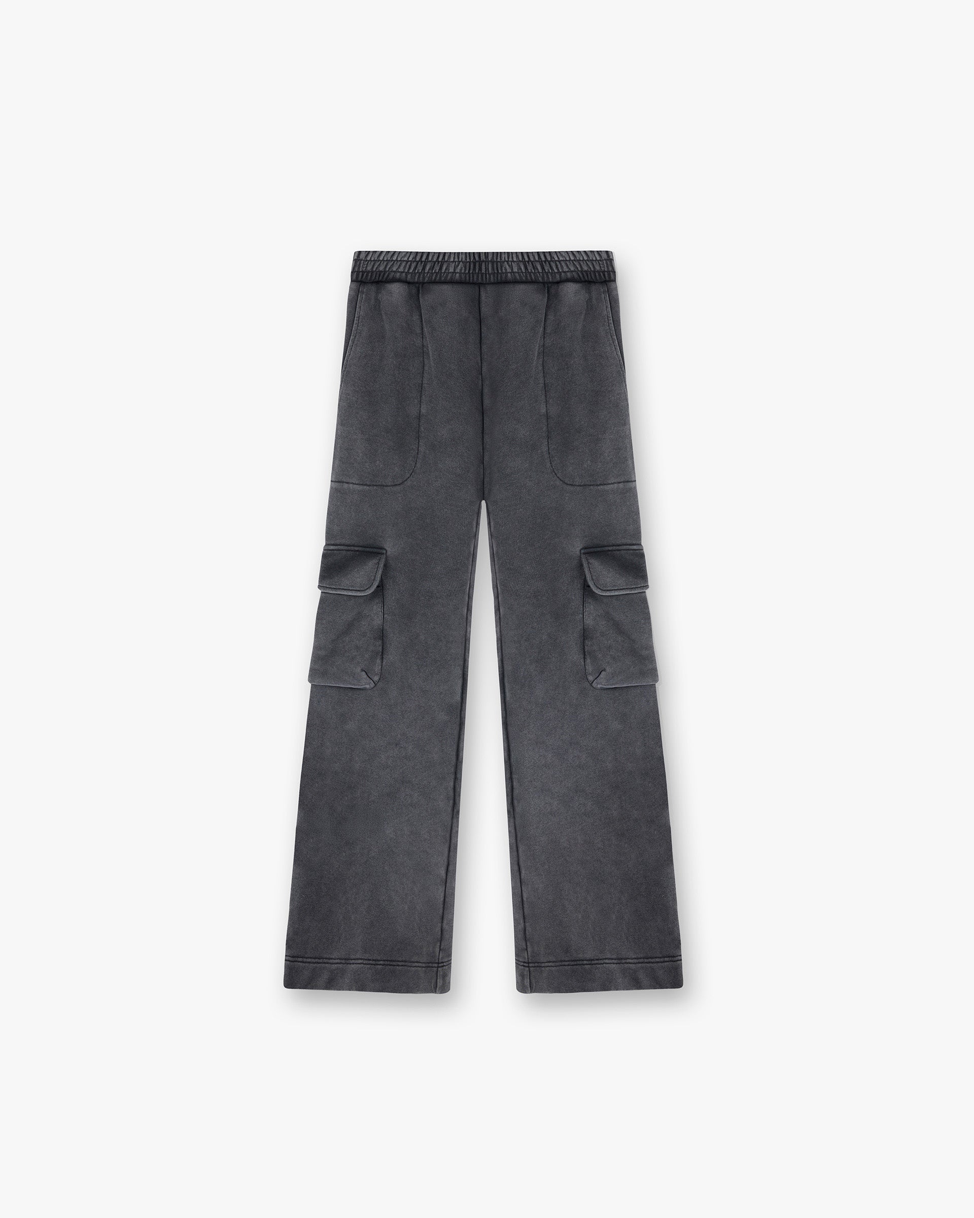 Front product image of womens charcoal sweatpants on a plain white background | Monster Sweatpant in Charcoal | Comfortable womens sweatpants with elastic waistband | SS25 Bottoms | Represent Clo