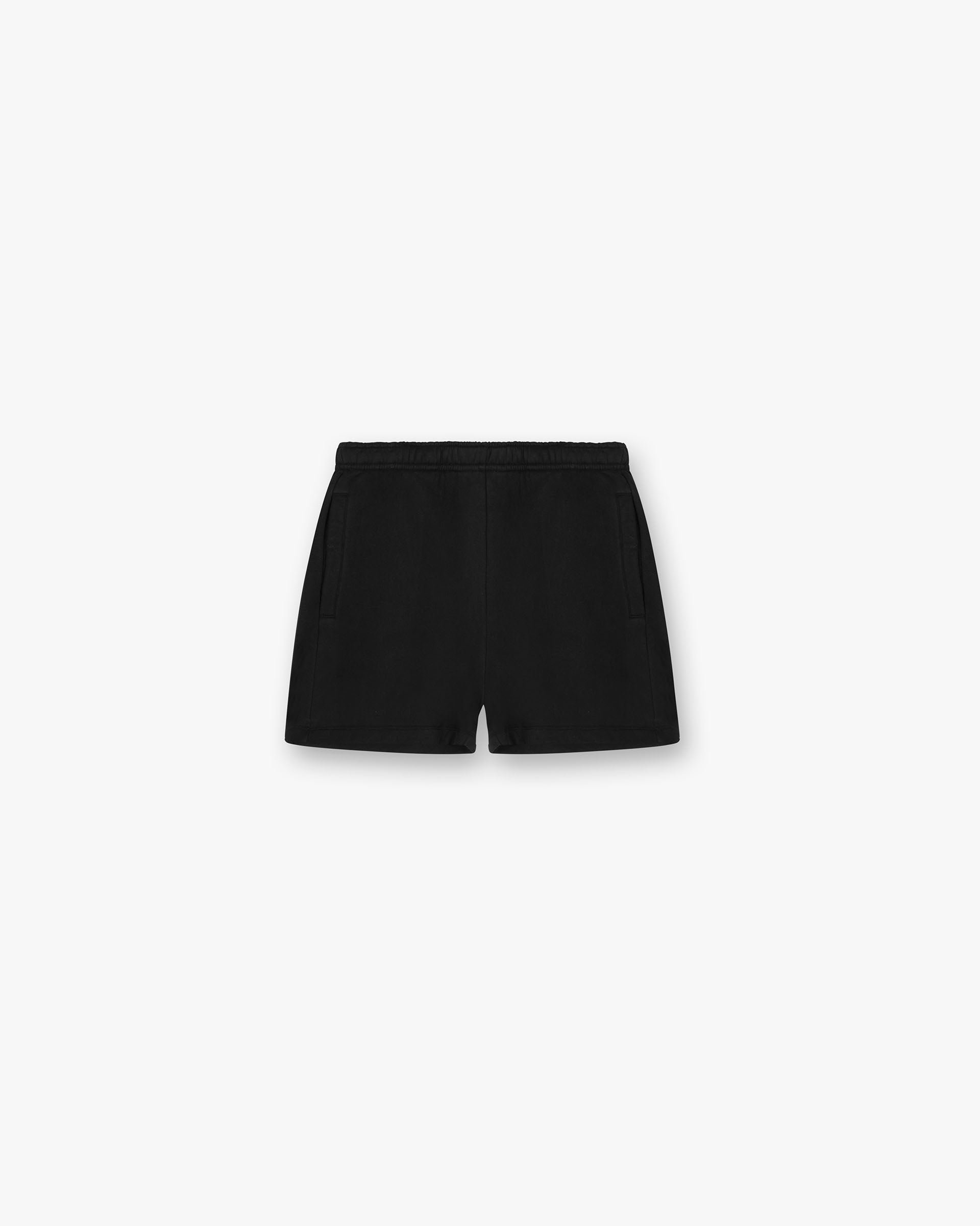 Front product image of womens black shorts on a plain white background | Owners Club Short in Jet Black | High-quality comfortable womens shorts | Womens Owners Club Shorts | Represent Clo