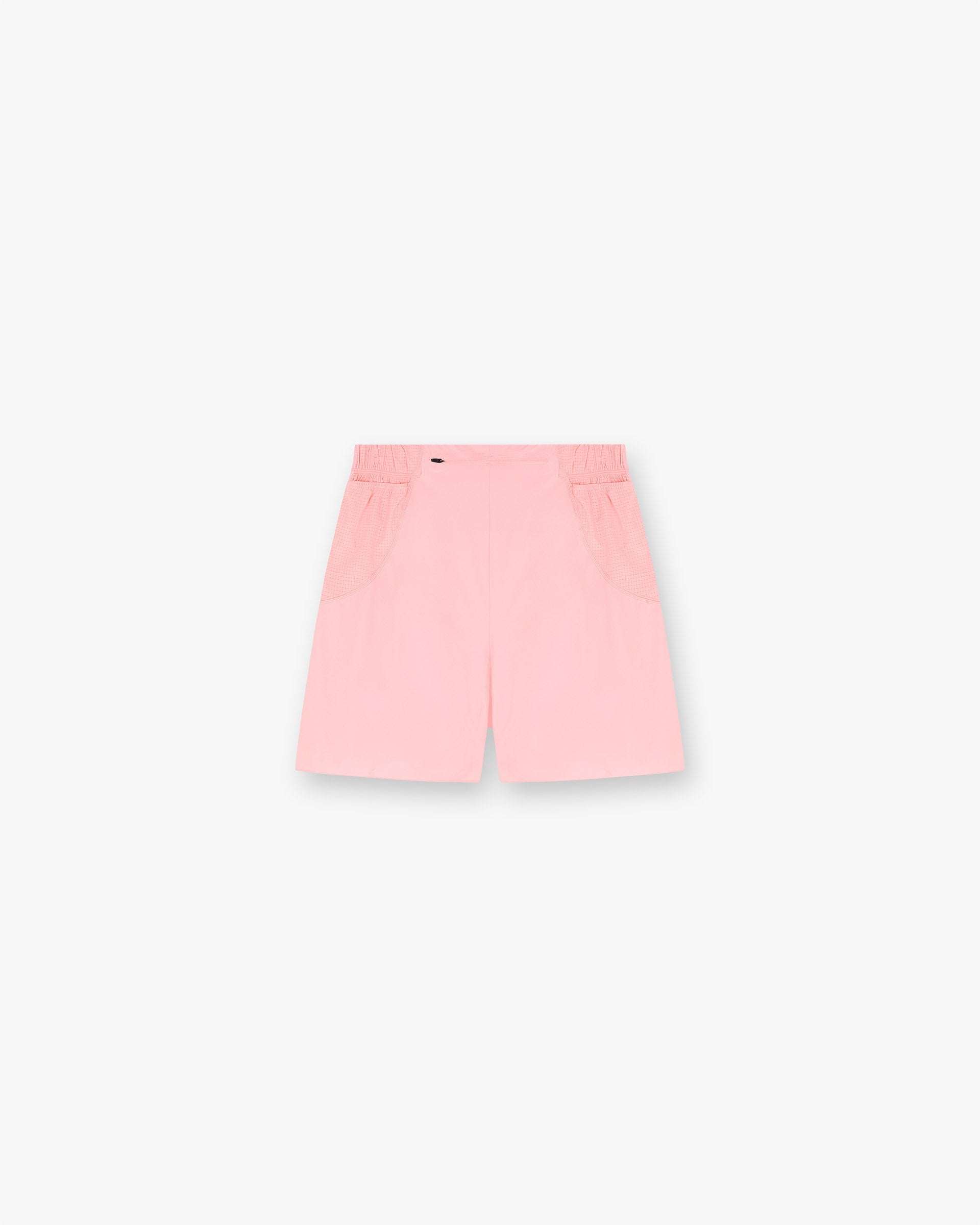 Back product image of mens pink shorts on a plain white background | 247 Los Angeles Shorts in Pink | Running shorts with gel and hydration pouches | 247 Shorts | Represent Clo