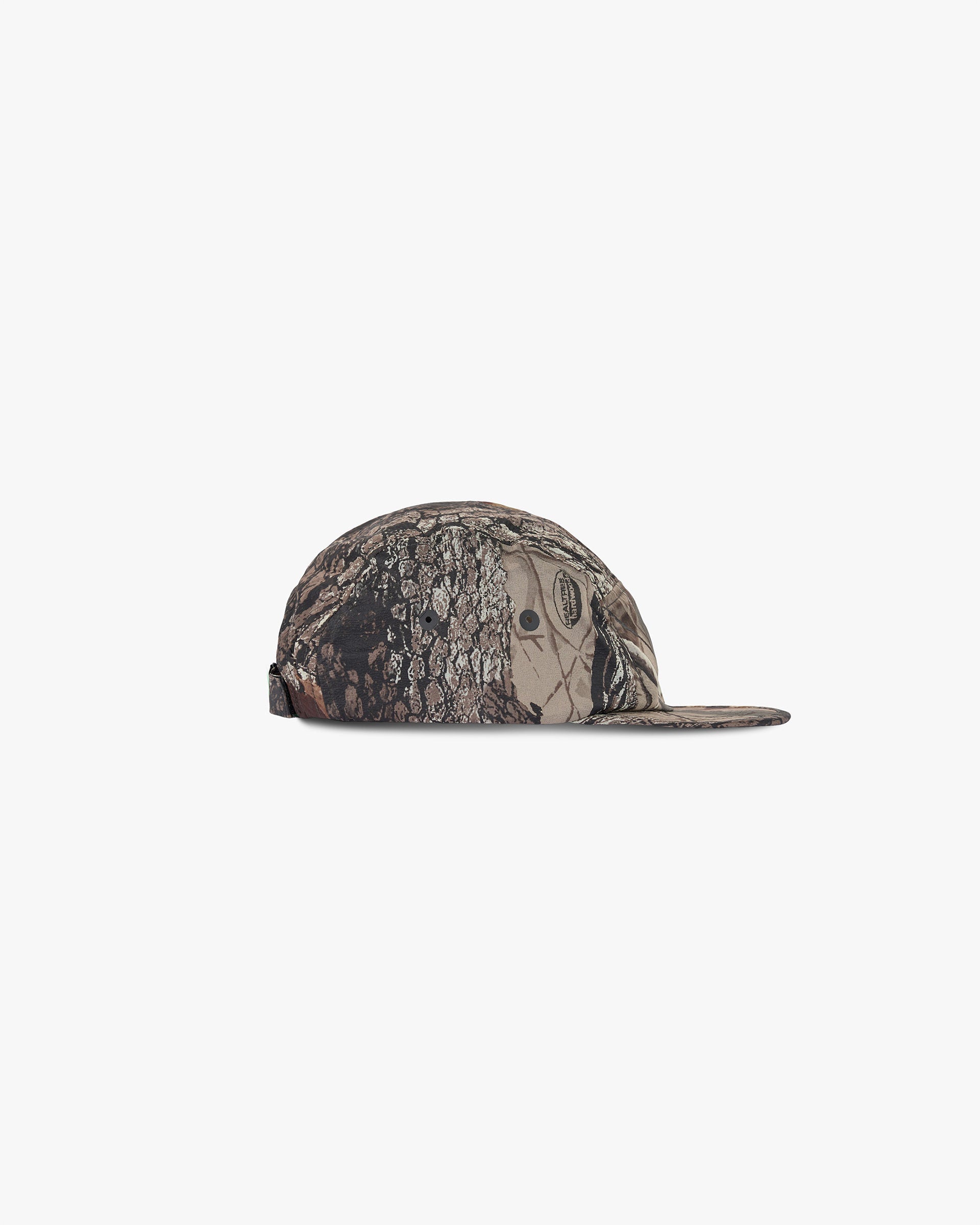 Back product image of a mens camo cap on a plain white background | 247 Cap in Realtree | 5-panel cap made from ripstop fabric | 247 Accessories | Represent Clo
