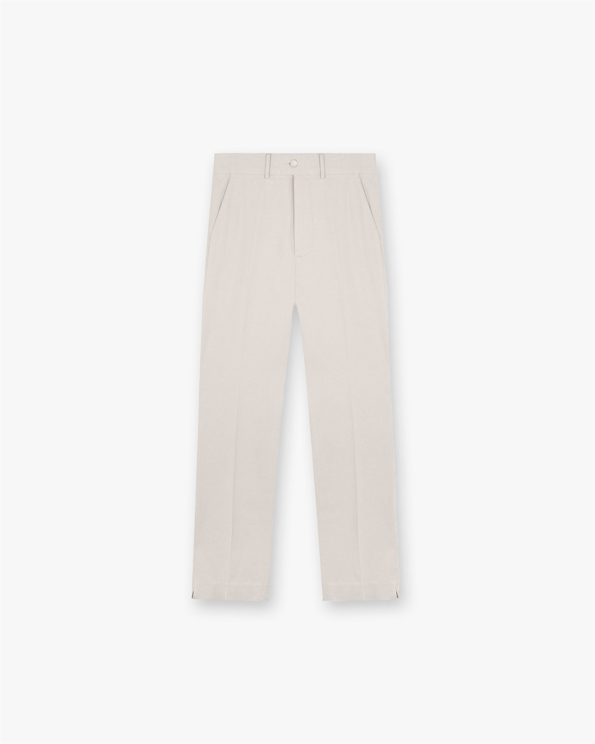 Front product image of mens stone pants on a plain white background | Cotton Pant in Stone | Structured cotton pants | FW24 Pants | Represent Clo