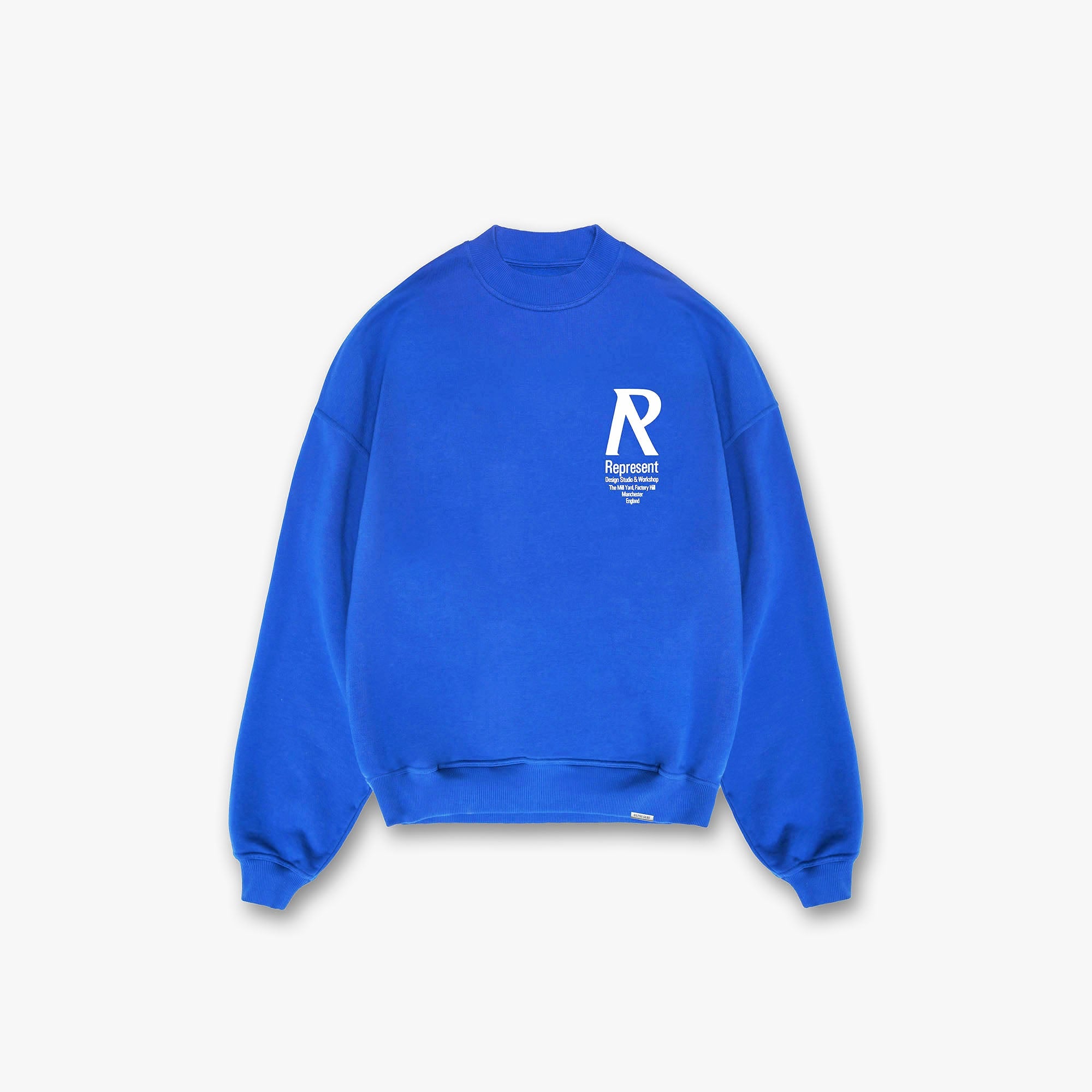 Pullover mit Initialen - Kobalt