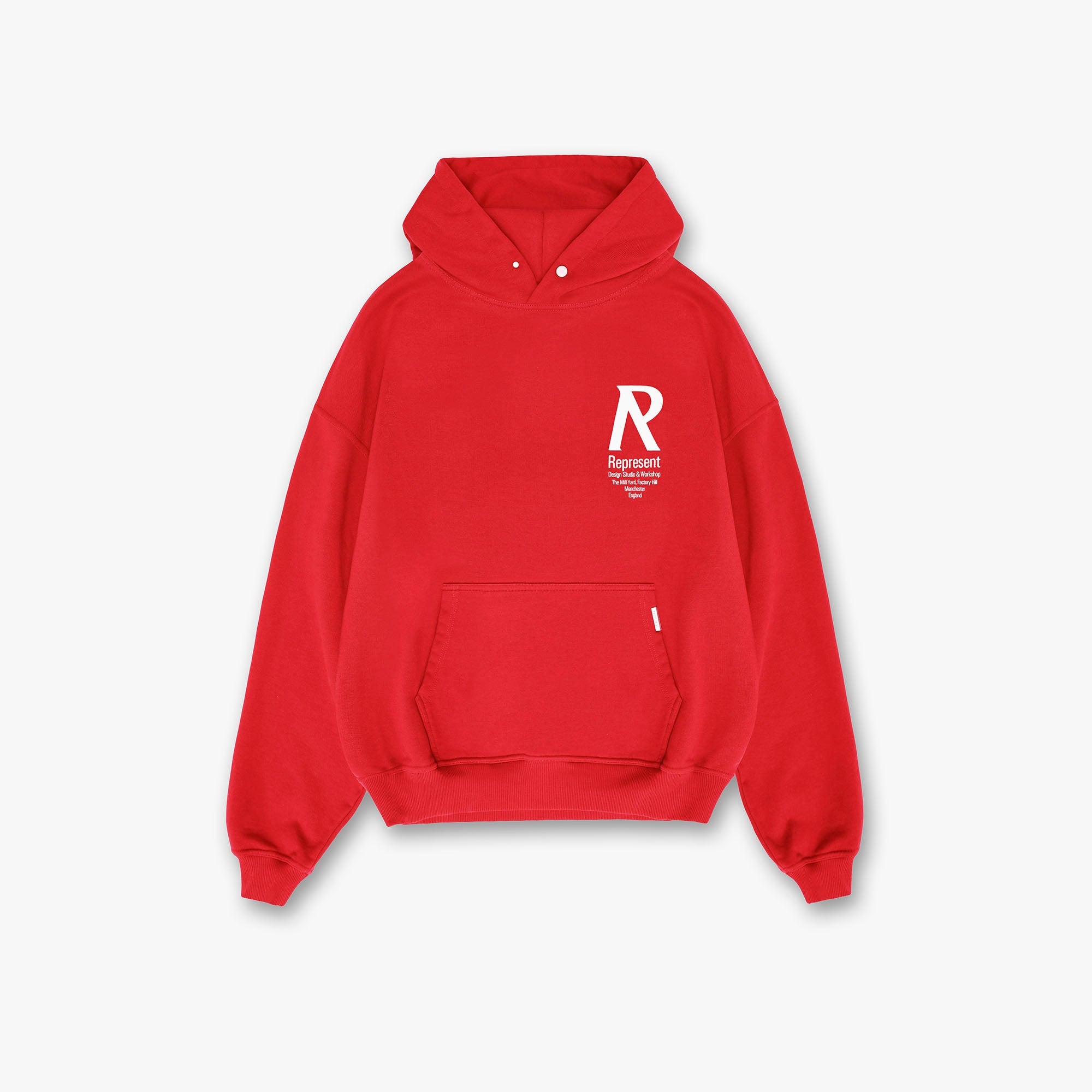 Kapuzenpullover mit Initialen - Racing Red