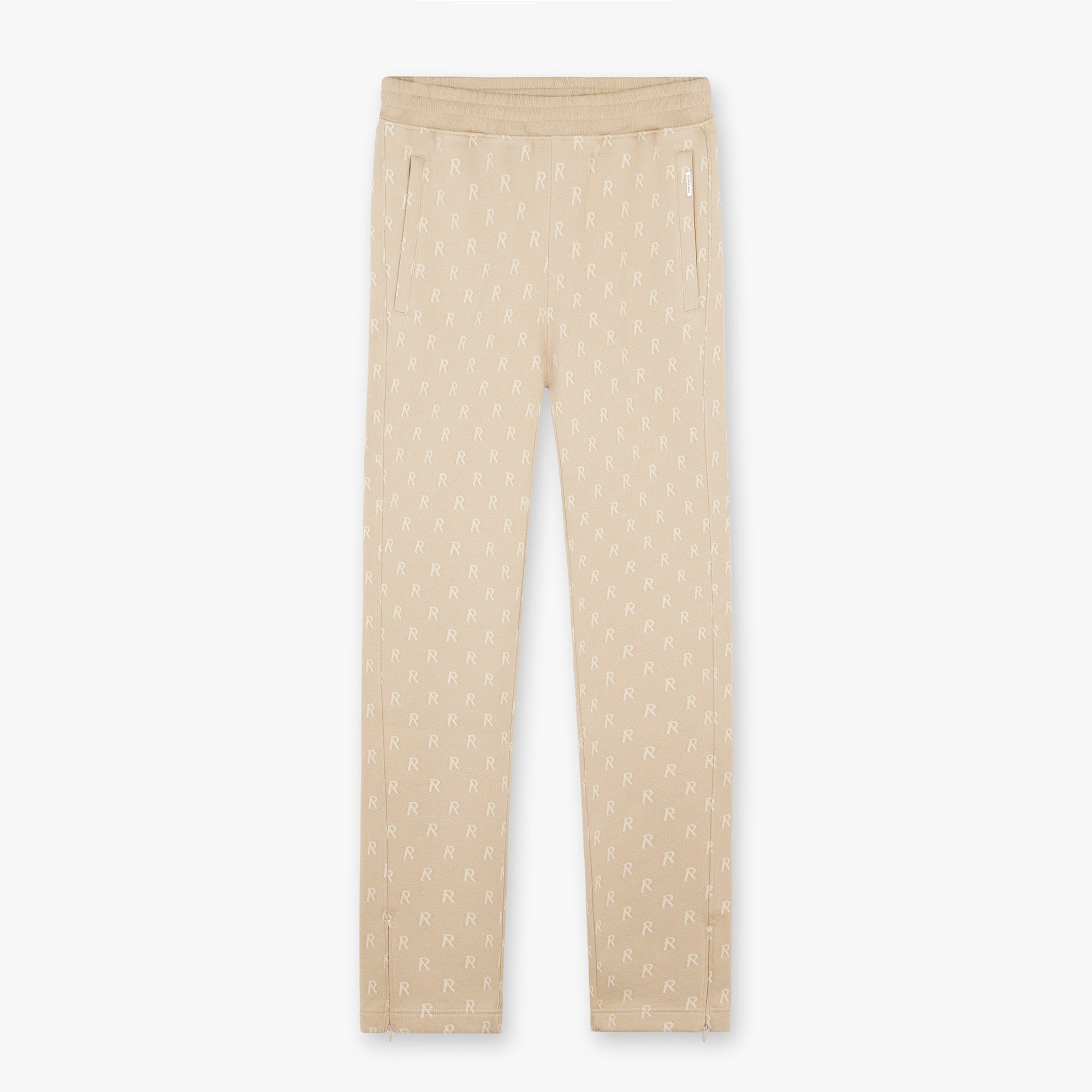Jogginghose mit Initialen-Intarsienmuster - Weizen