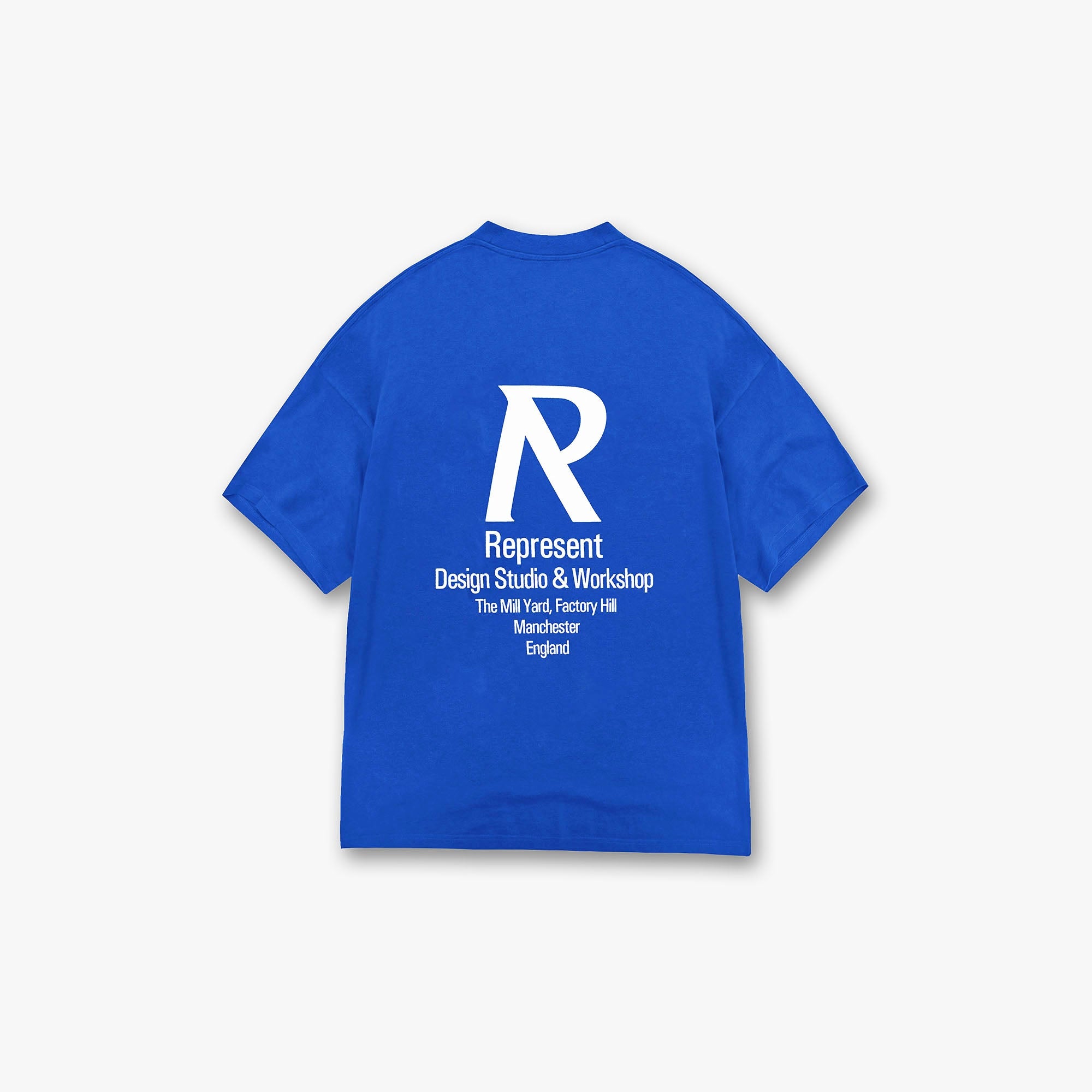 T-Shirt mit Initialen - Kobalt