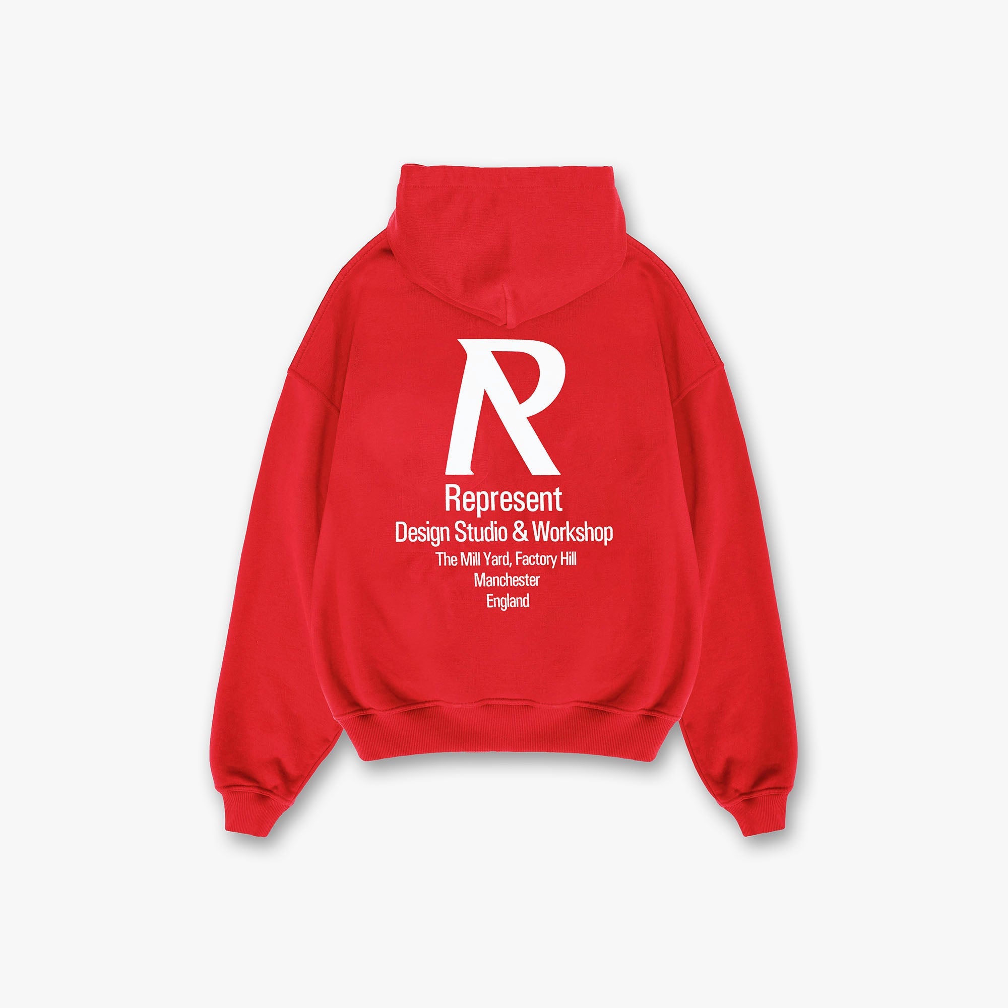 Kapuzenpullover mit Initialen - Racing Red