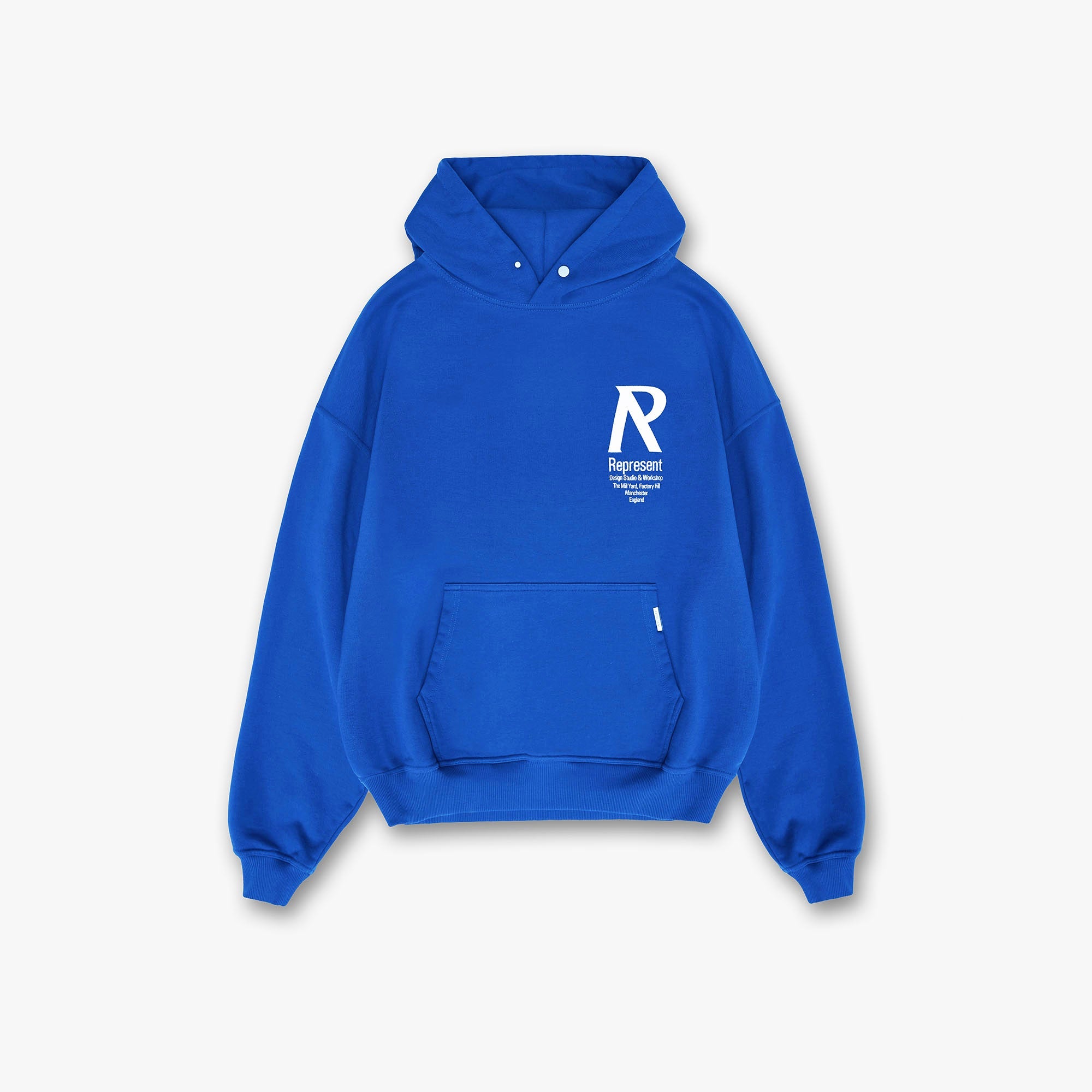 Kapuzenpullover mit Initialen - Kobalt