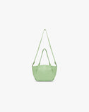 Leather Pleat Mini Tote