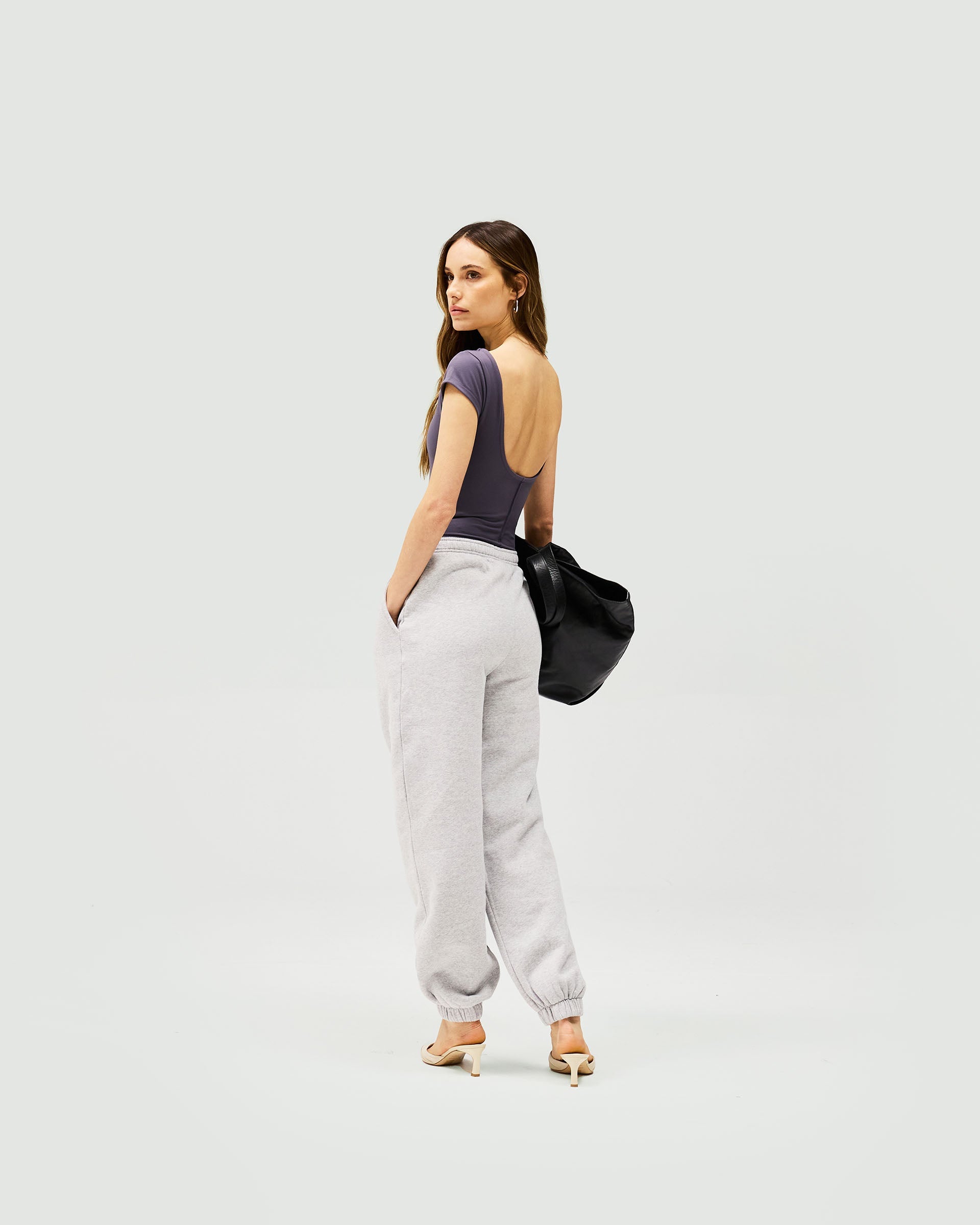 Owners Club Track Pant - Grey Marl