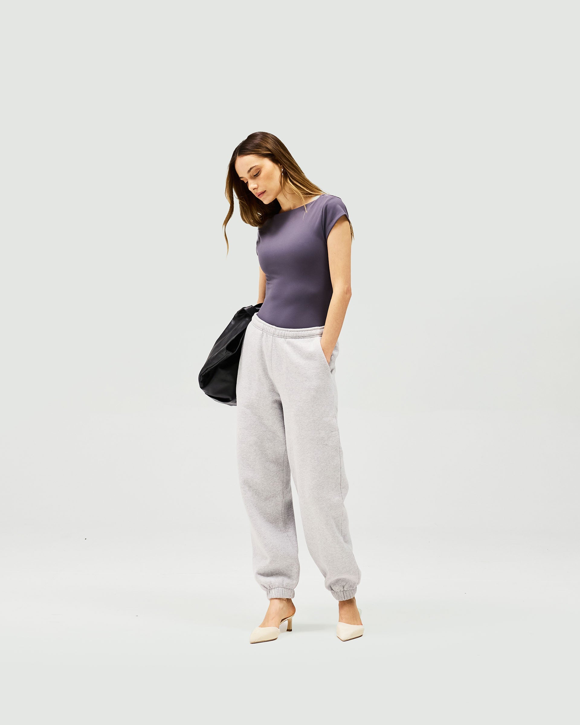 Owners Club Track Pant - Grey Marl