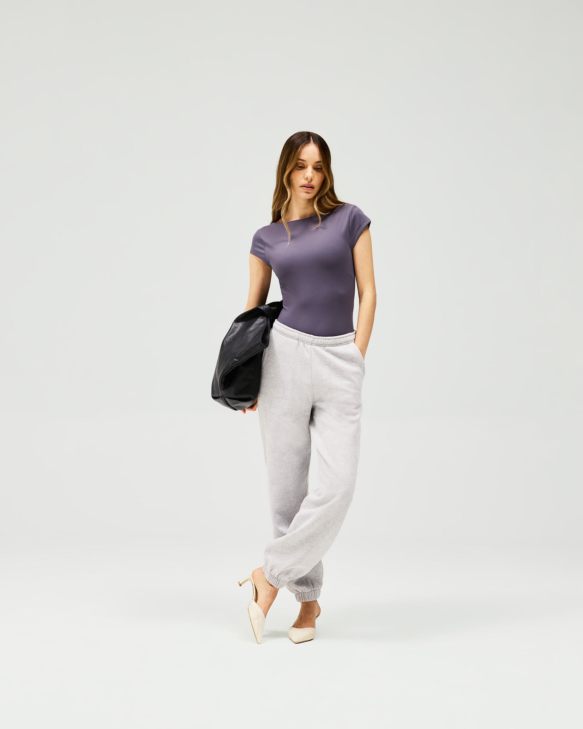 Owners Club Track Pant - Grey Marl