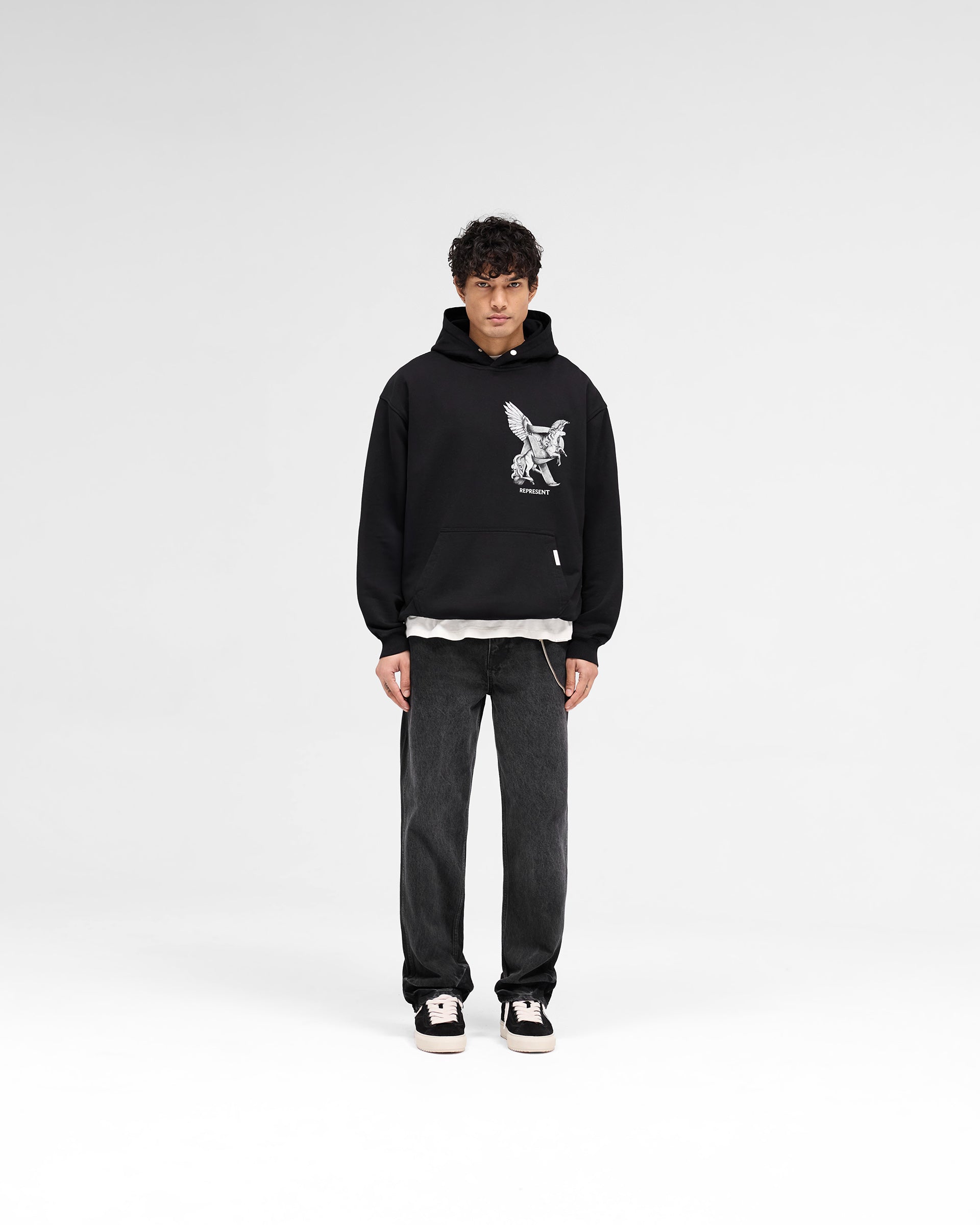 Elegance In Motion Hoodie - Jet Black