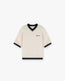Script Embroidered Knit