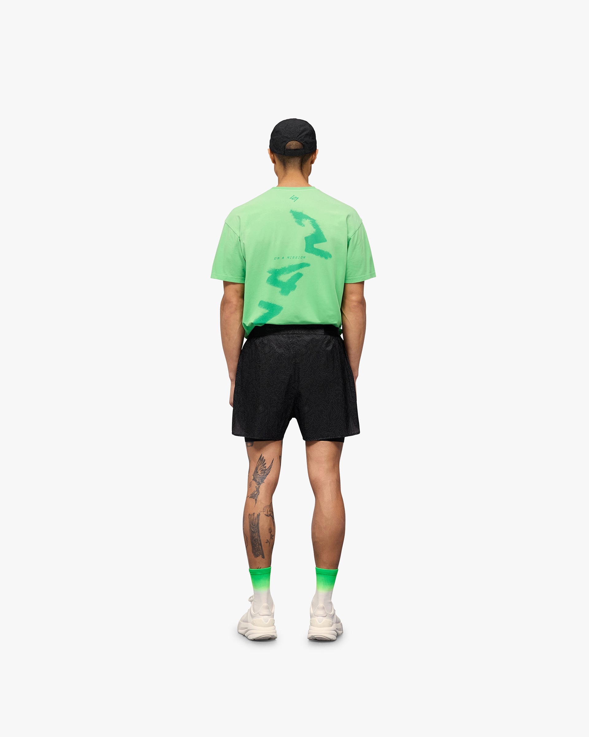 247 Contour 2-In-1 Run Shorts - Black