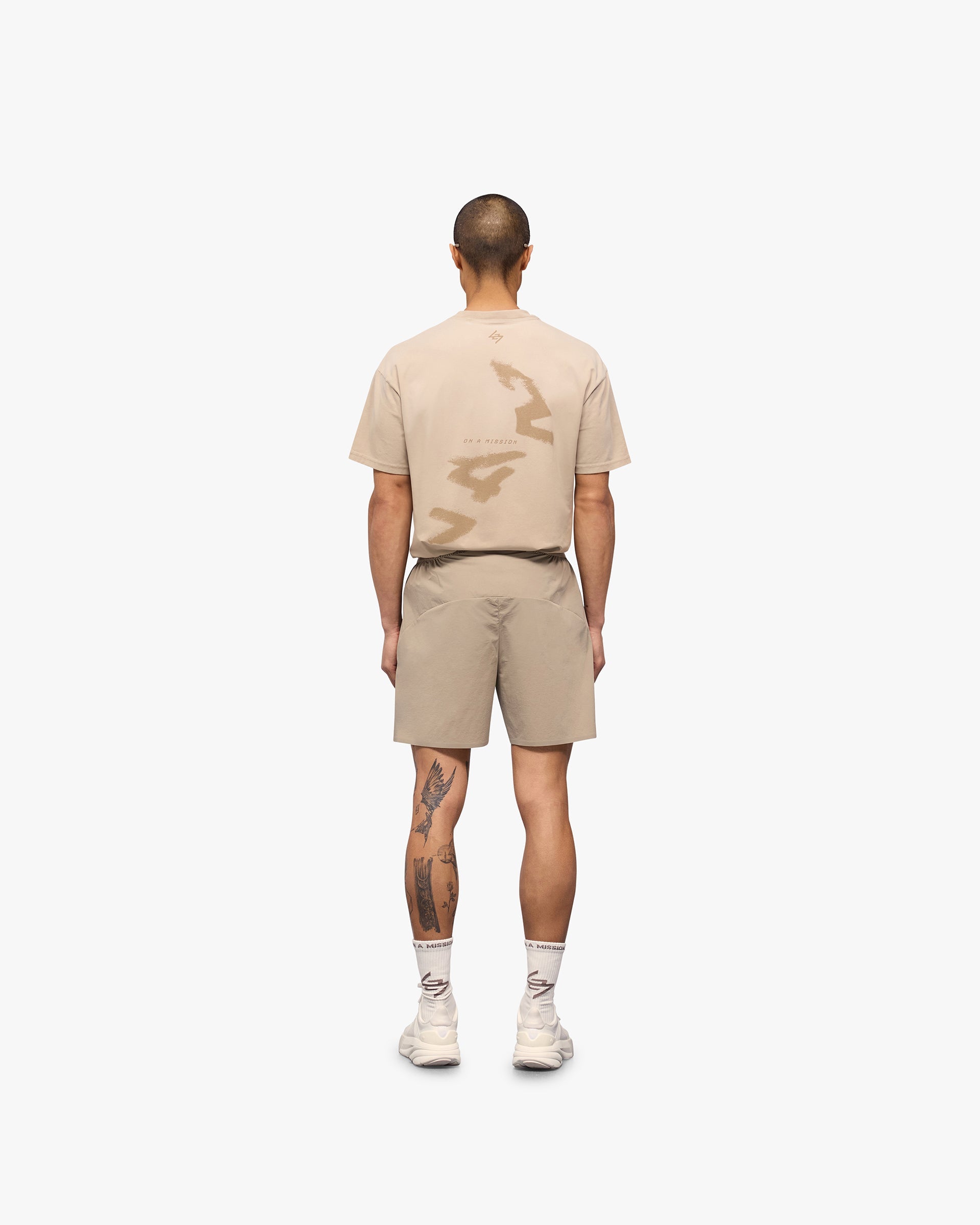 247 Training Shorts - Pebble