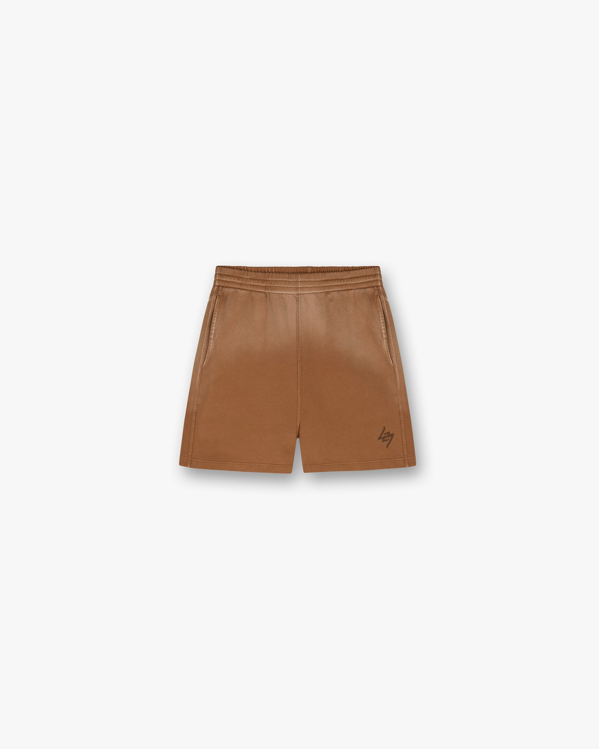 Front product image of mens rust shorts on a plain white background | 247 Motion Shorts in Rust | Lightweight shorts with relaxed fit | 247 Shorts | Represent Clo