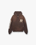 Masking Tape Initial Zip Hoodie