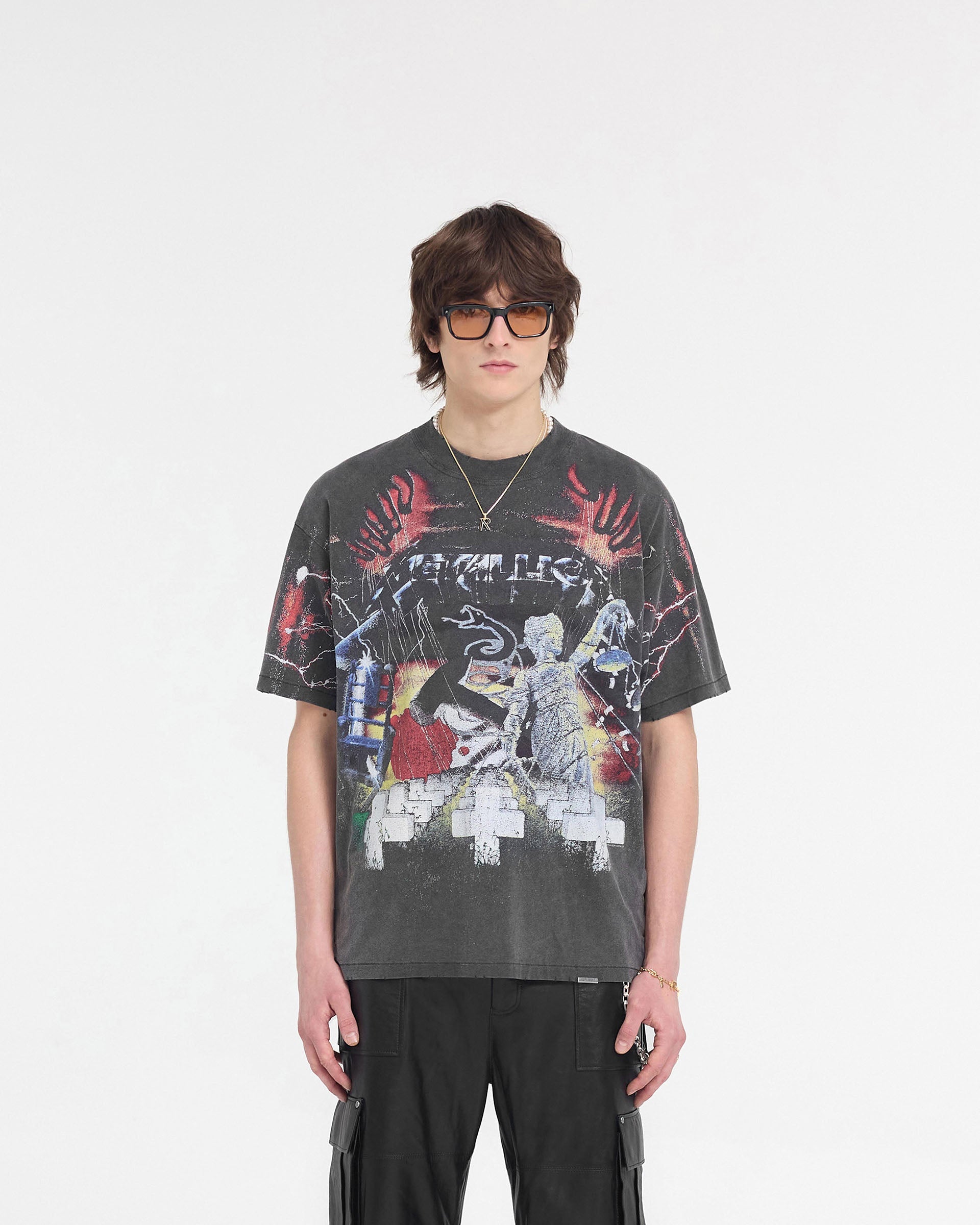 Represent X Metallica™️ Master Of Puppets T-Shirt - Vintage Grau
