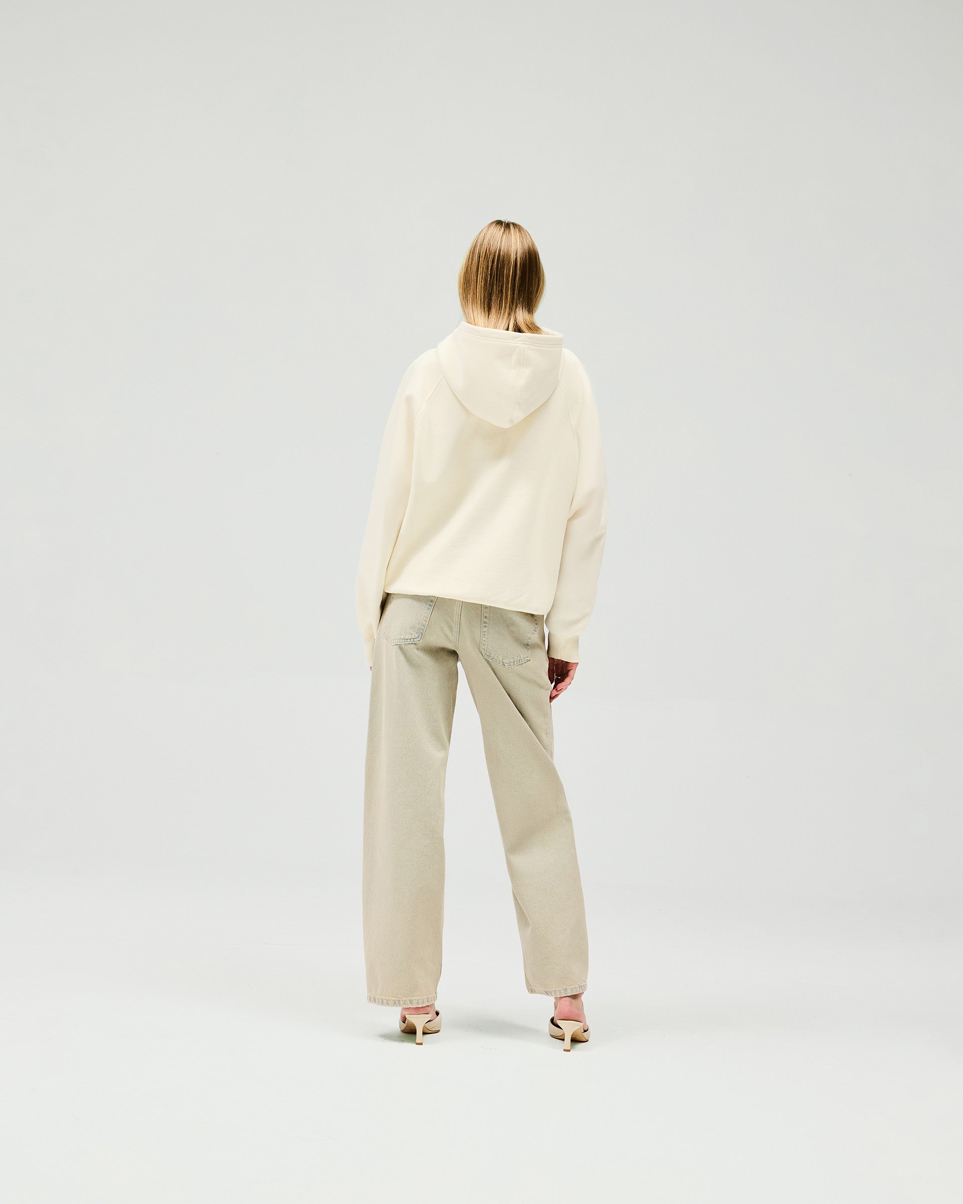 Boyfriend Graphic Hoodie - Cream