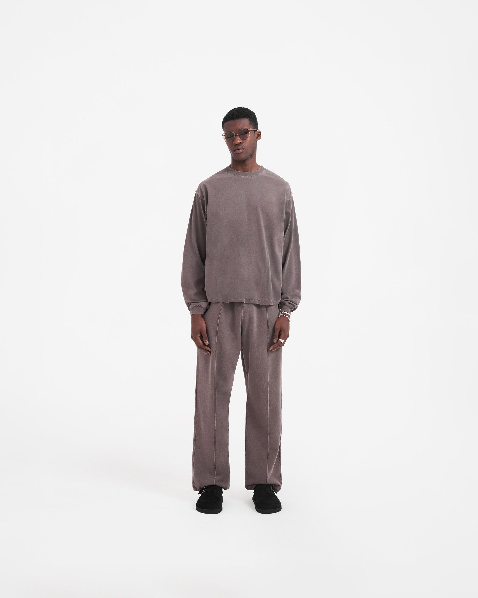 Initial Long Sleeve T-Shirt - Fog