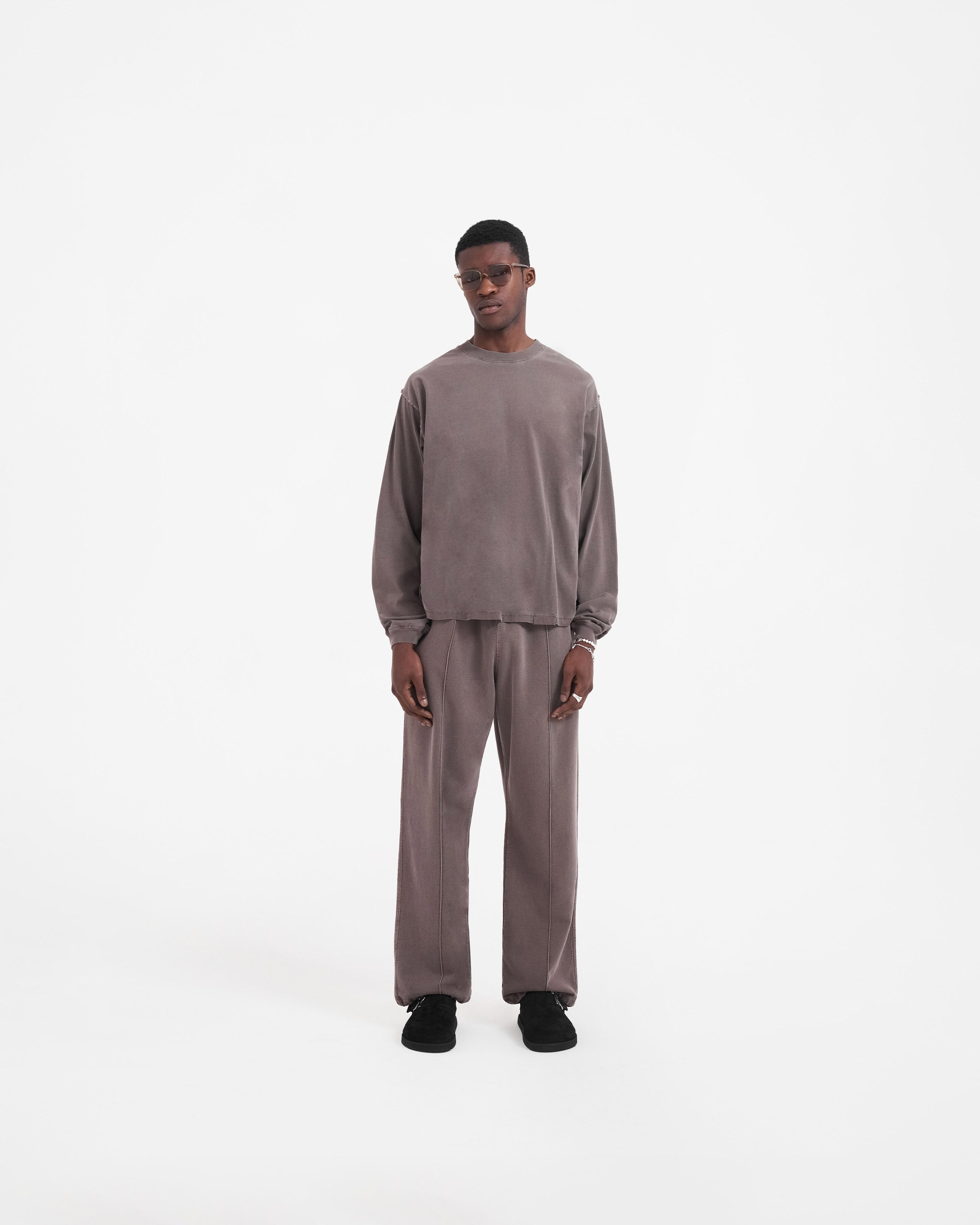 Initial Long Sleeve T-Shirt - Fog