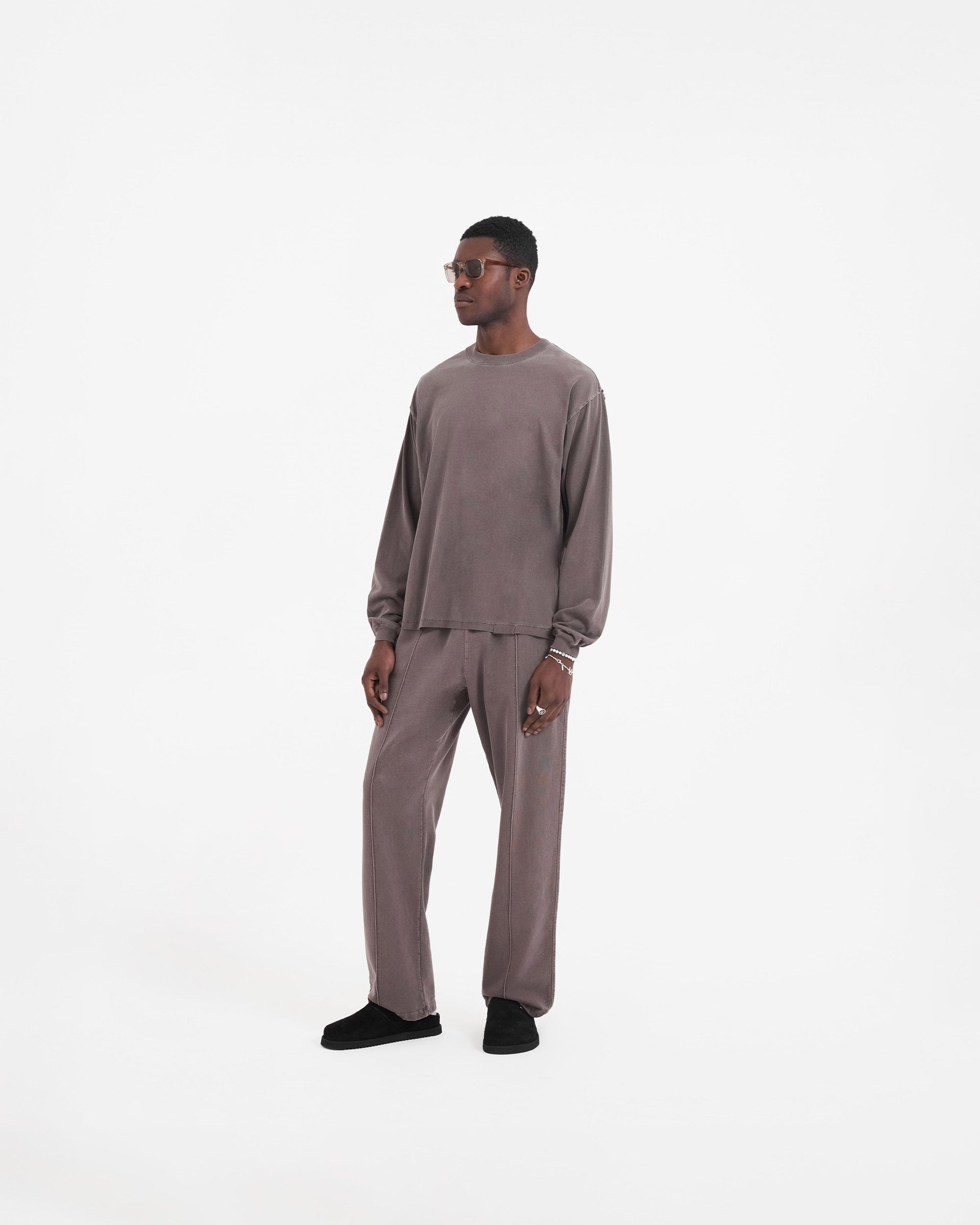 Initial Long Sleeve T-Shirt - Fog
