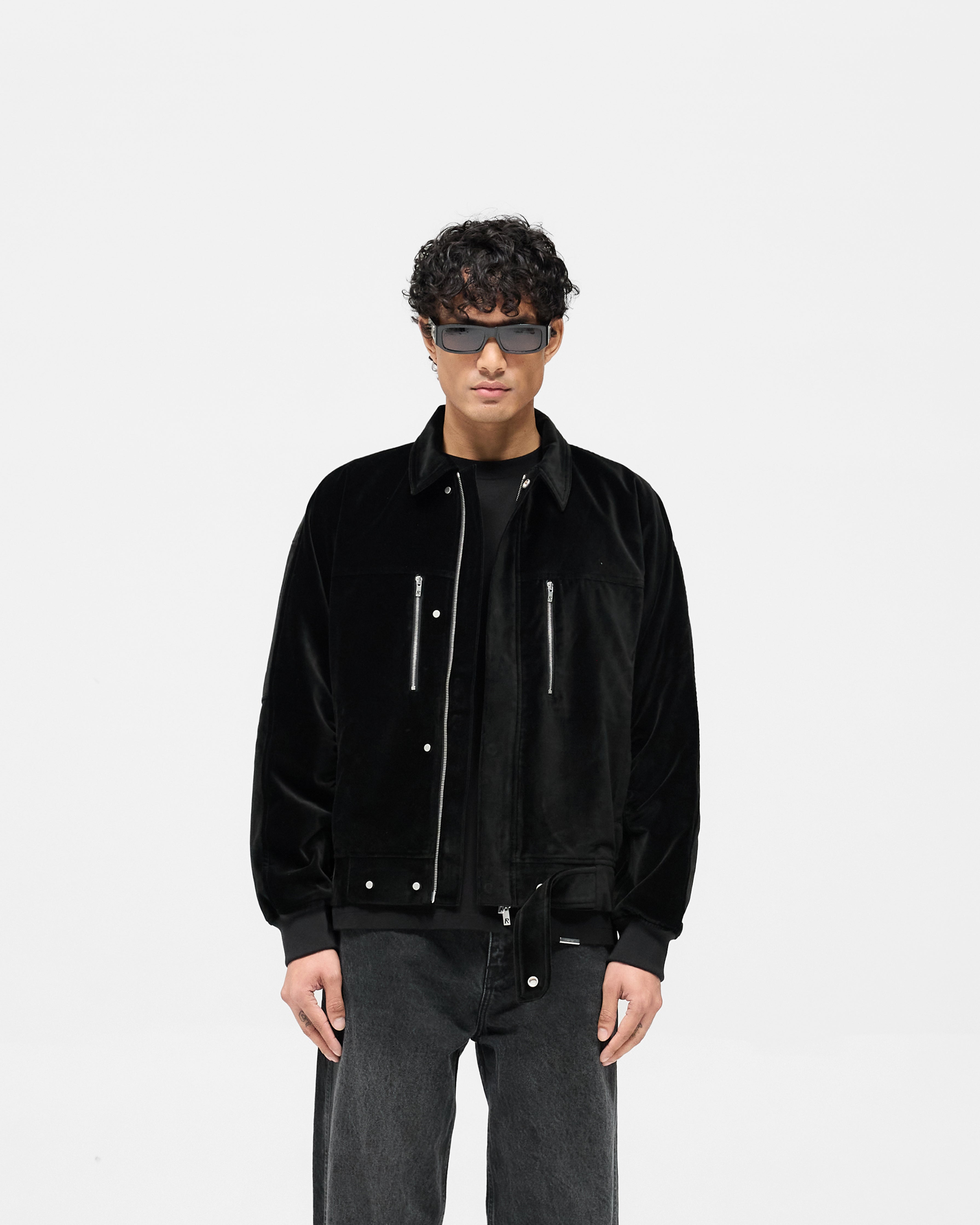 Bordeaux Brushed Jacket - Black