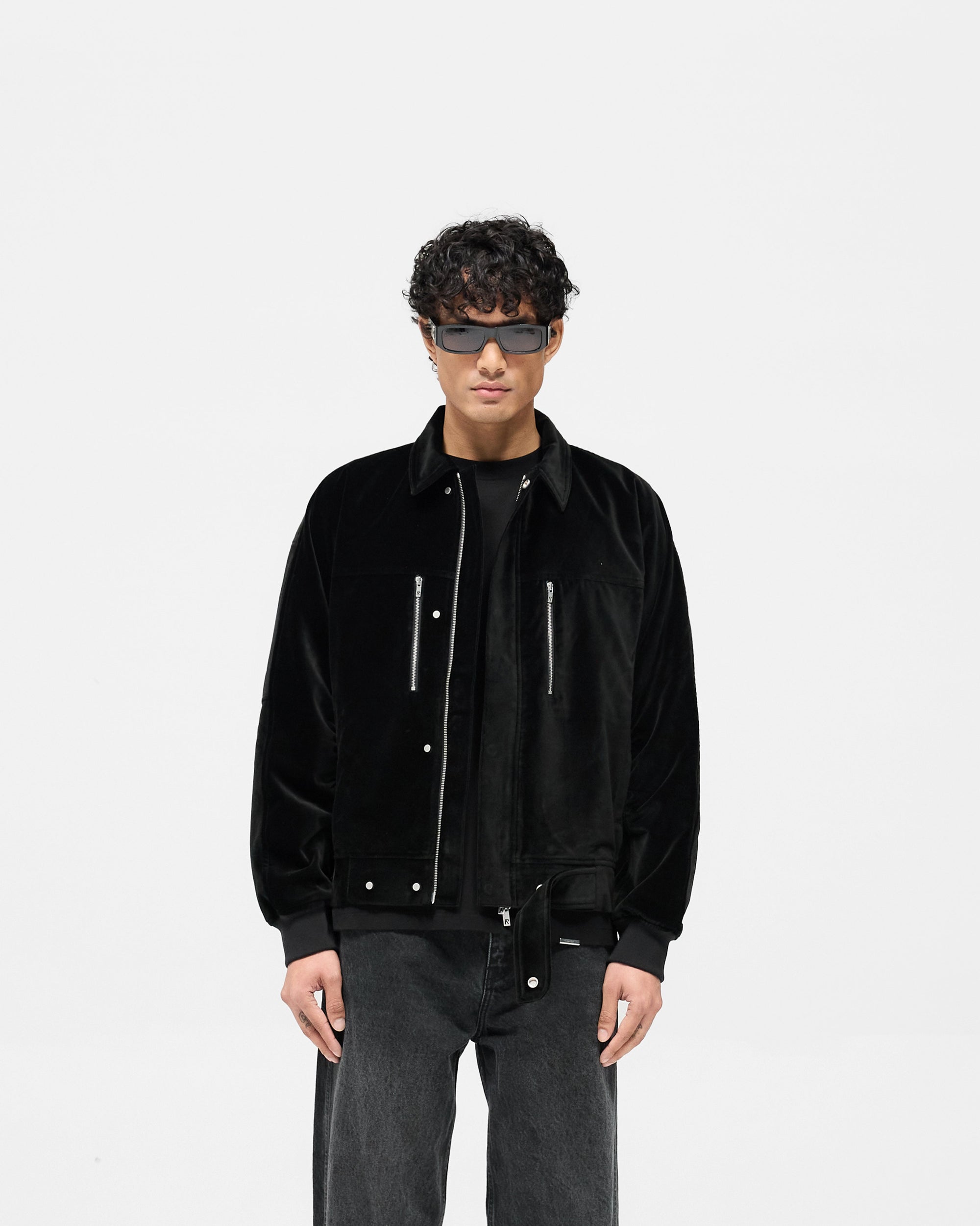 Bordeaux Brushed Jacket - Black