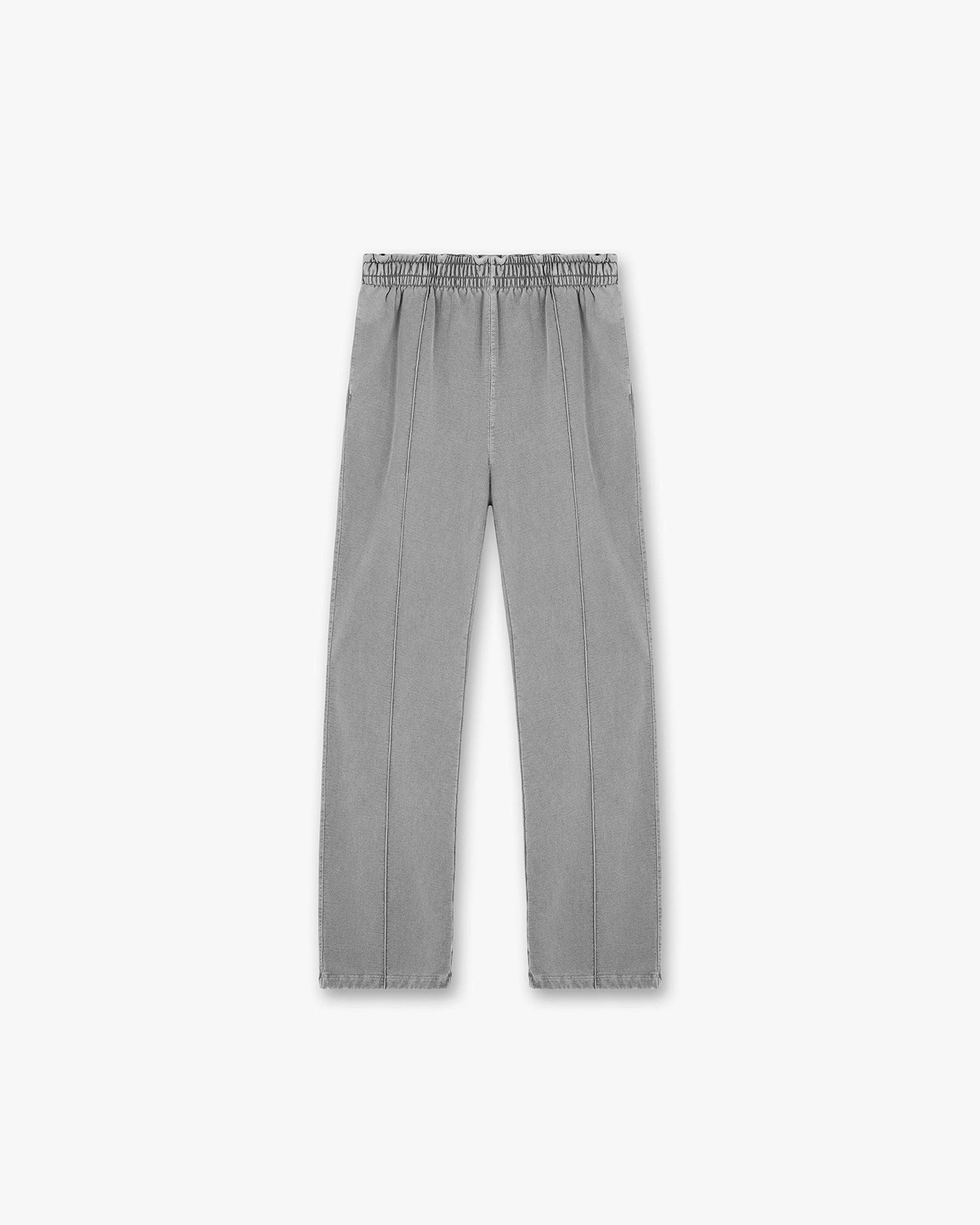 Front product image of a mens grey sweatpant on a plain white background | Initial Sweatpant in Ultimate Grey | Relaxed fit sweatpants with ribbed cuffs | Initial Pants | Represent Clo