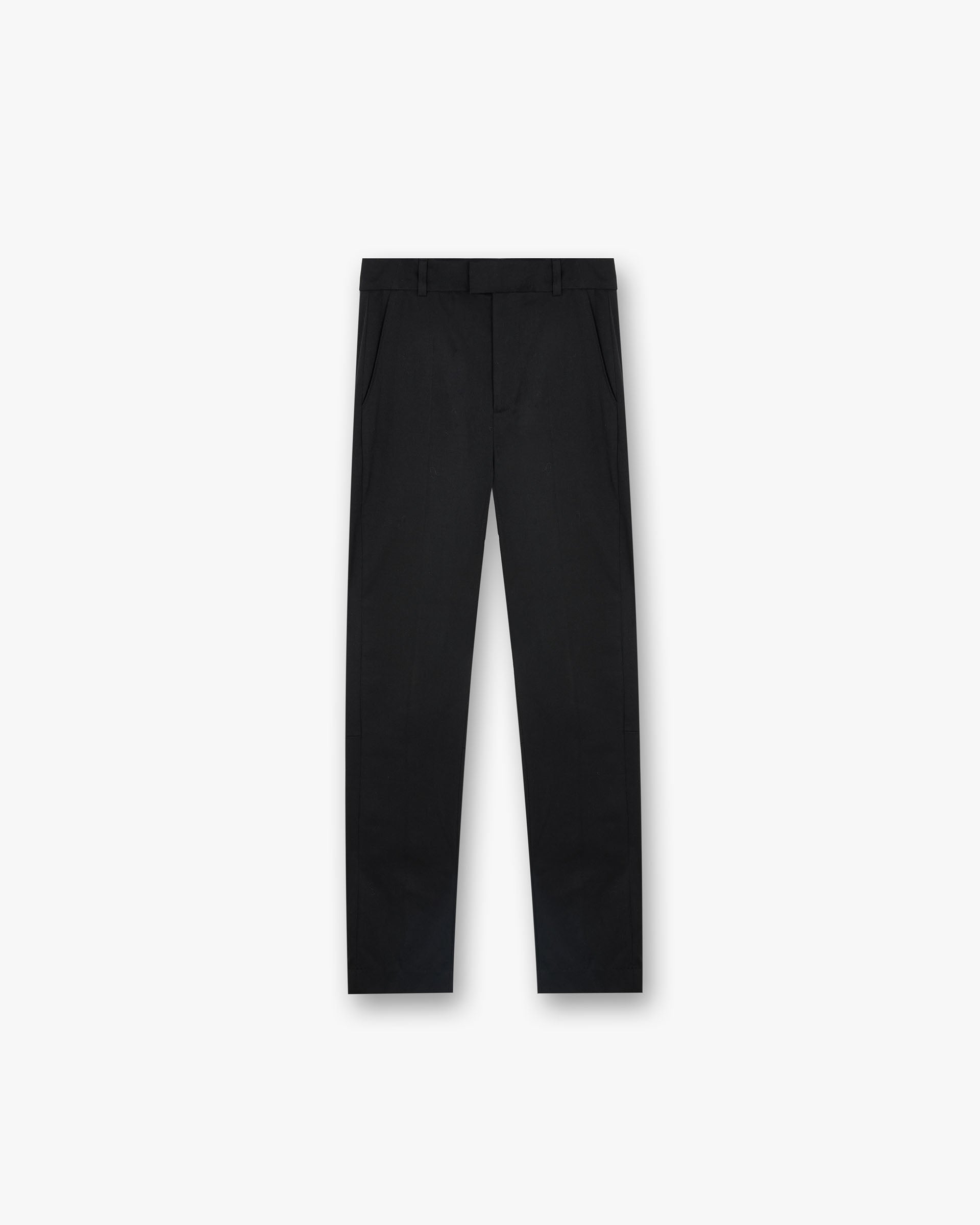 Front product image of mens black pants on a plain white background | Smoking Pant in Black | Tailored fit pants | FW24 Pants | Represent Clo
