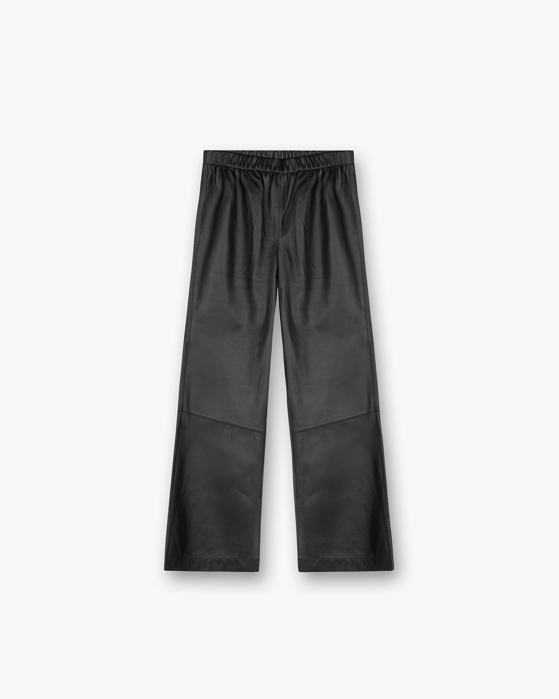 Front product image of womens black trousers on a plain white background | Fuel Trouser in Jet Black | Structured cotton twill trousers | Womens SS25 Bottoms | Represent Clo