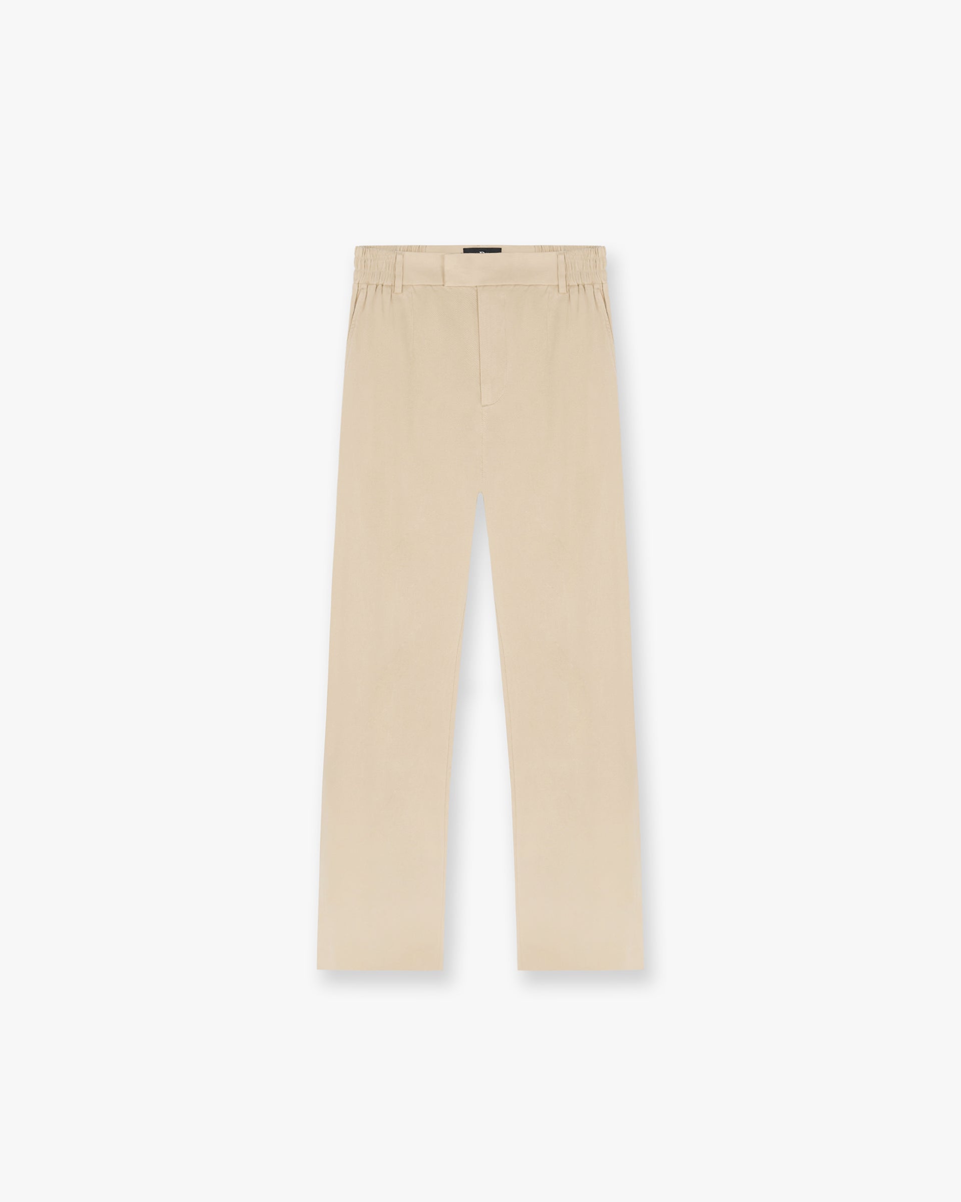 Front product image of mens beige pants on a plain white background | Resort Pant in Latte | Relaxed fit pants with lightweight fabric | SC24 Pants | Represent Clo