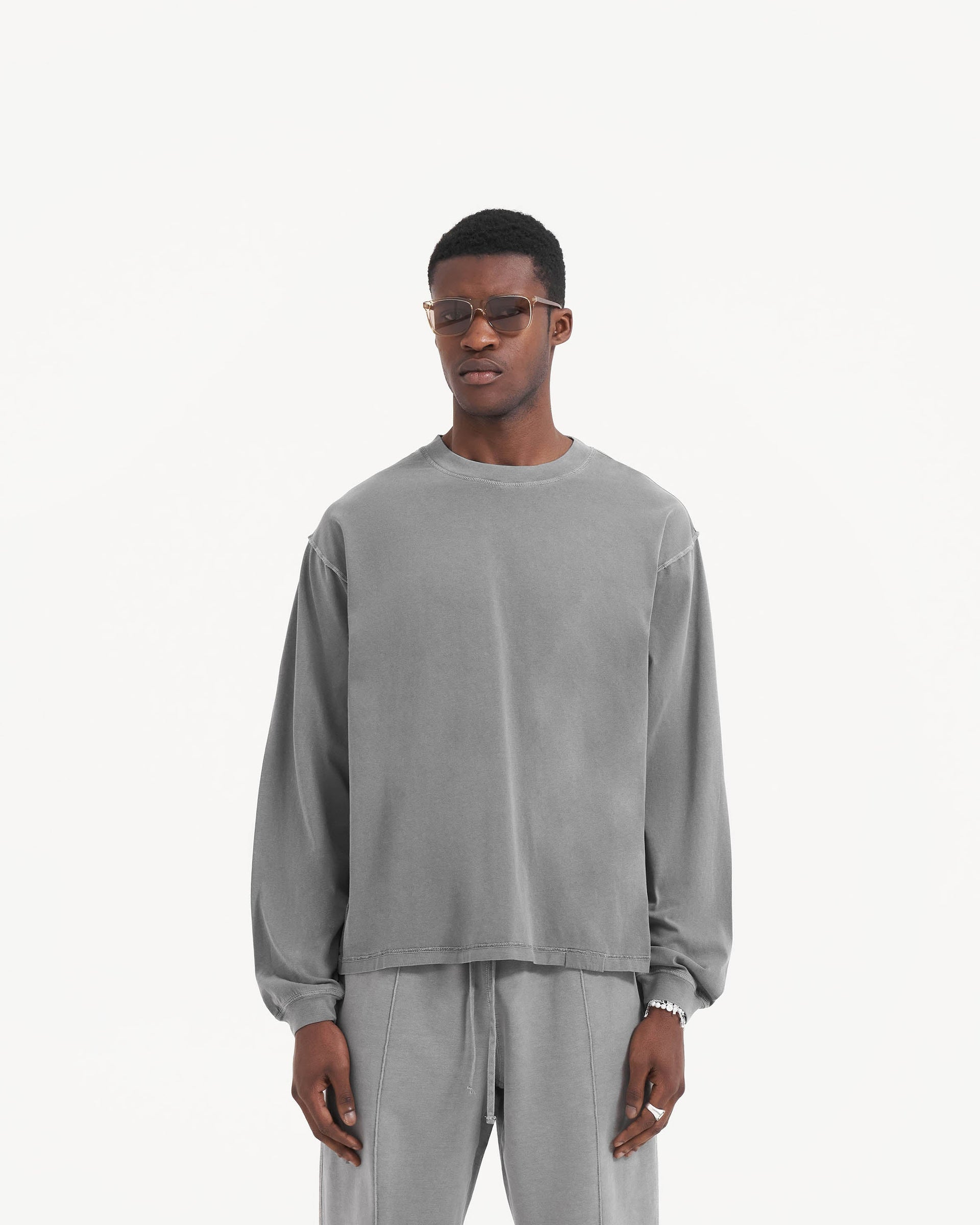Initial Long Sleeve T-Shirt - Ultimate Grey