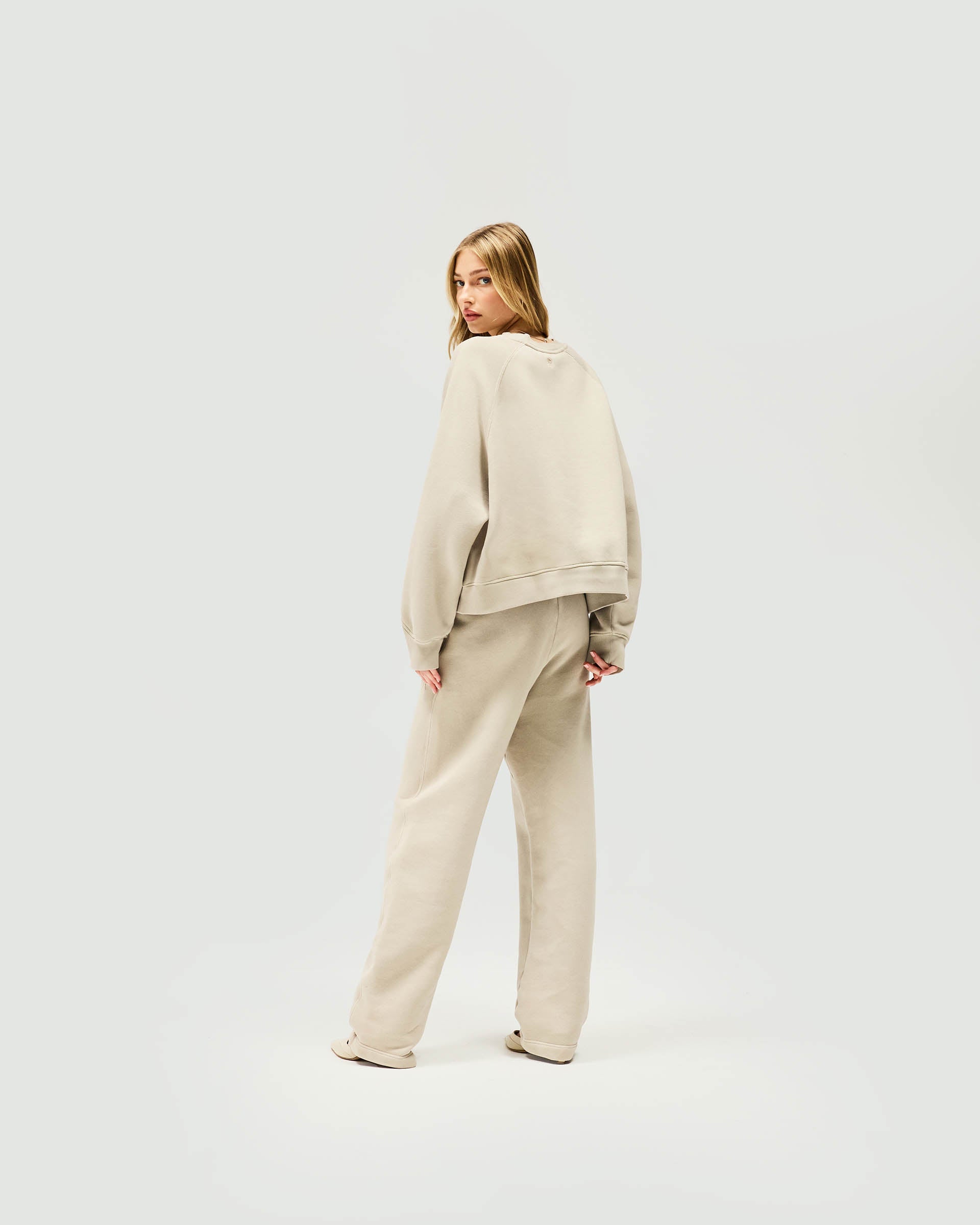 Initial V Notch Sweater - Storm