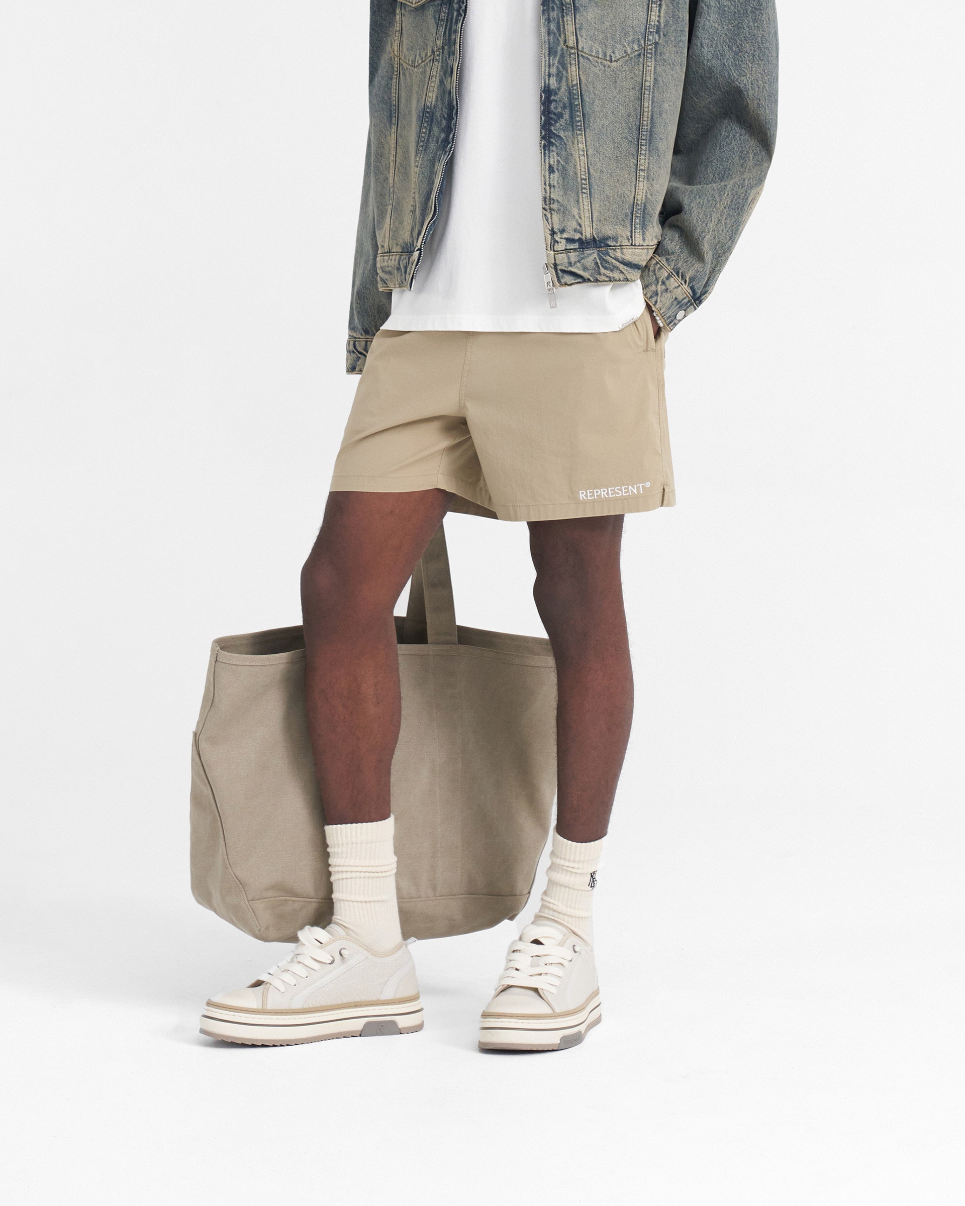 Represent Short - Taupe délavé