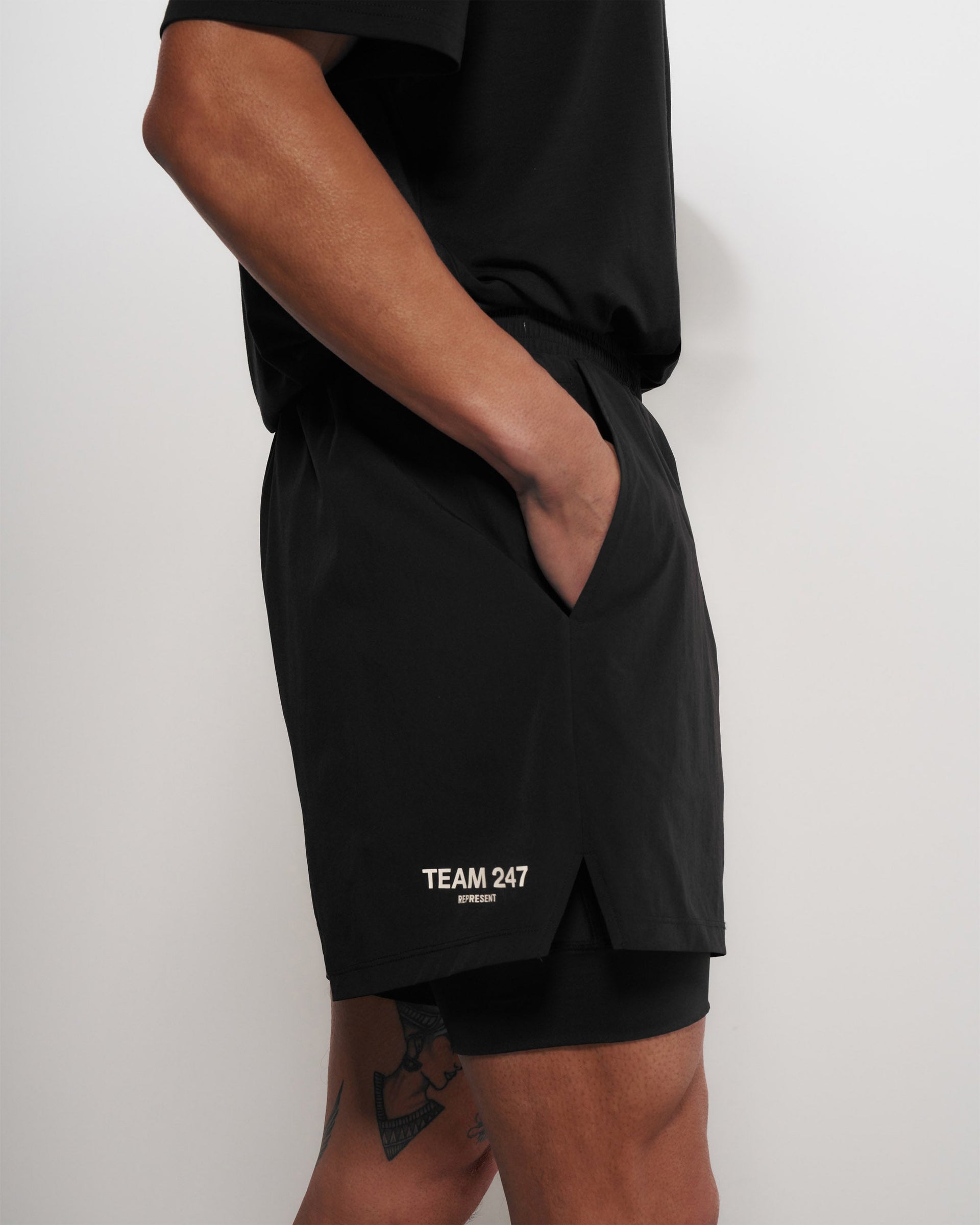 247 2-In-1 Shorts - Black 