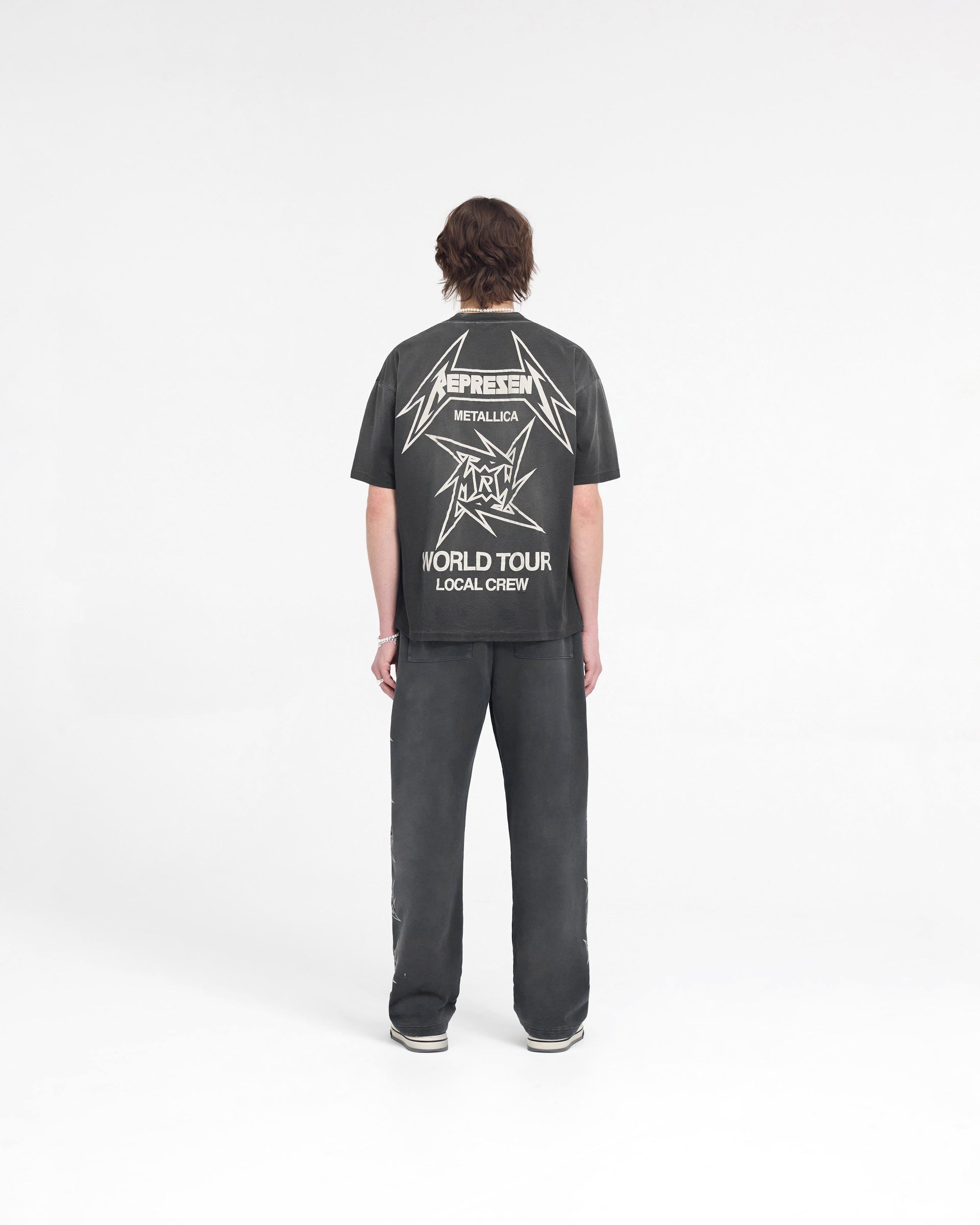 Represent X Metallica™️ Local Crew T-Shirt – Schwarz gebeizt