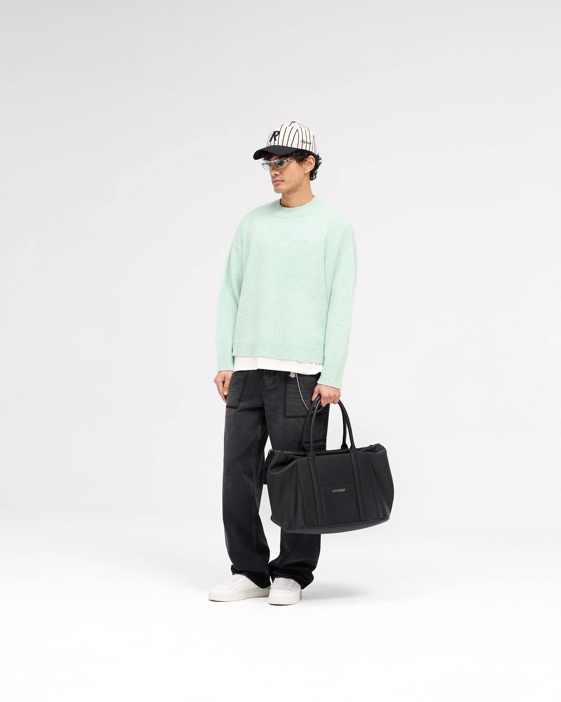 Marled Knit Jumper - Matcha