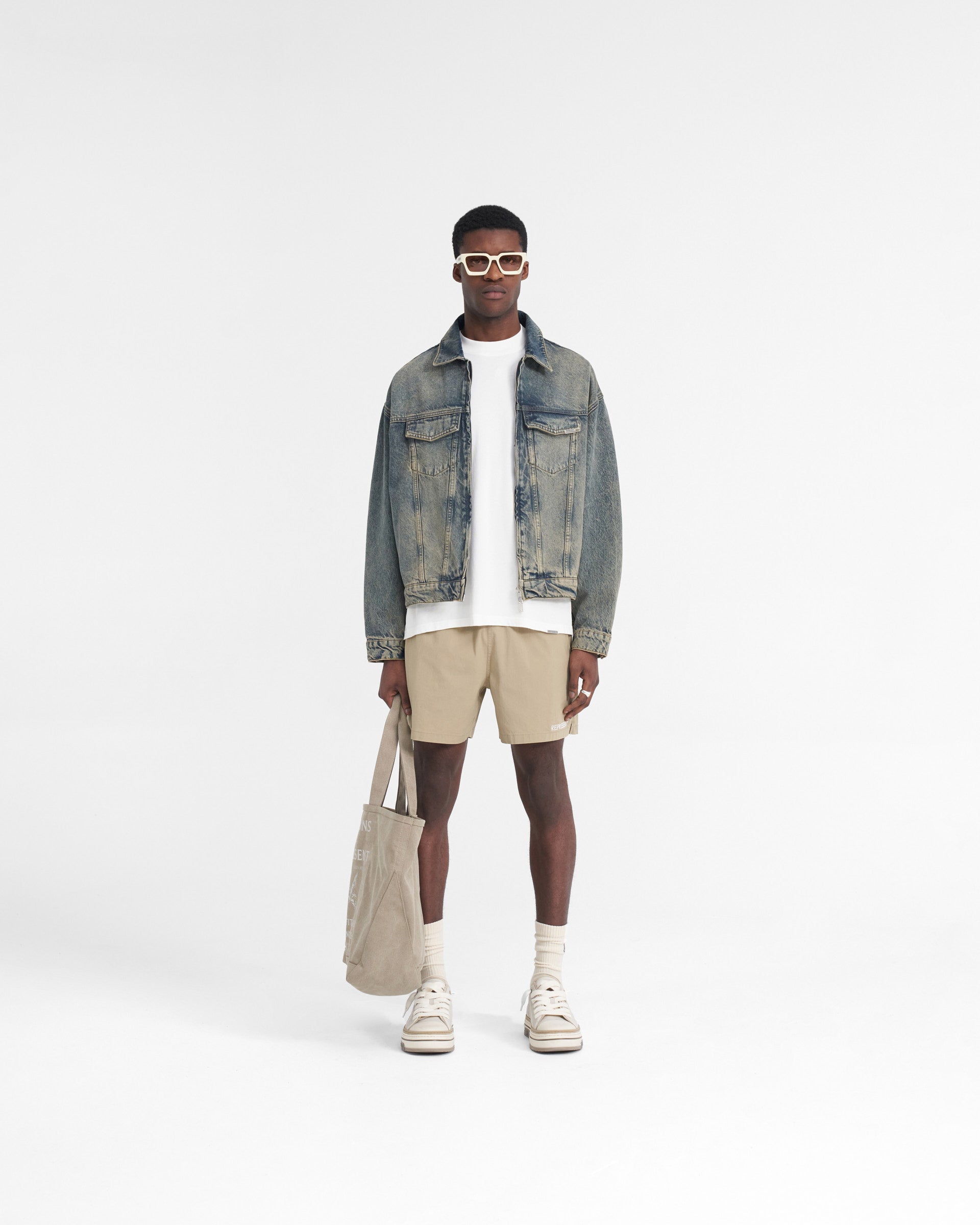Represent Short - Taupe délavé