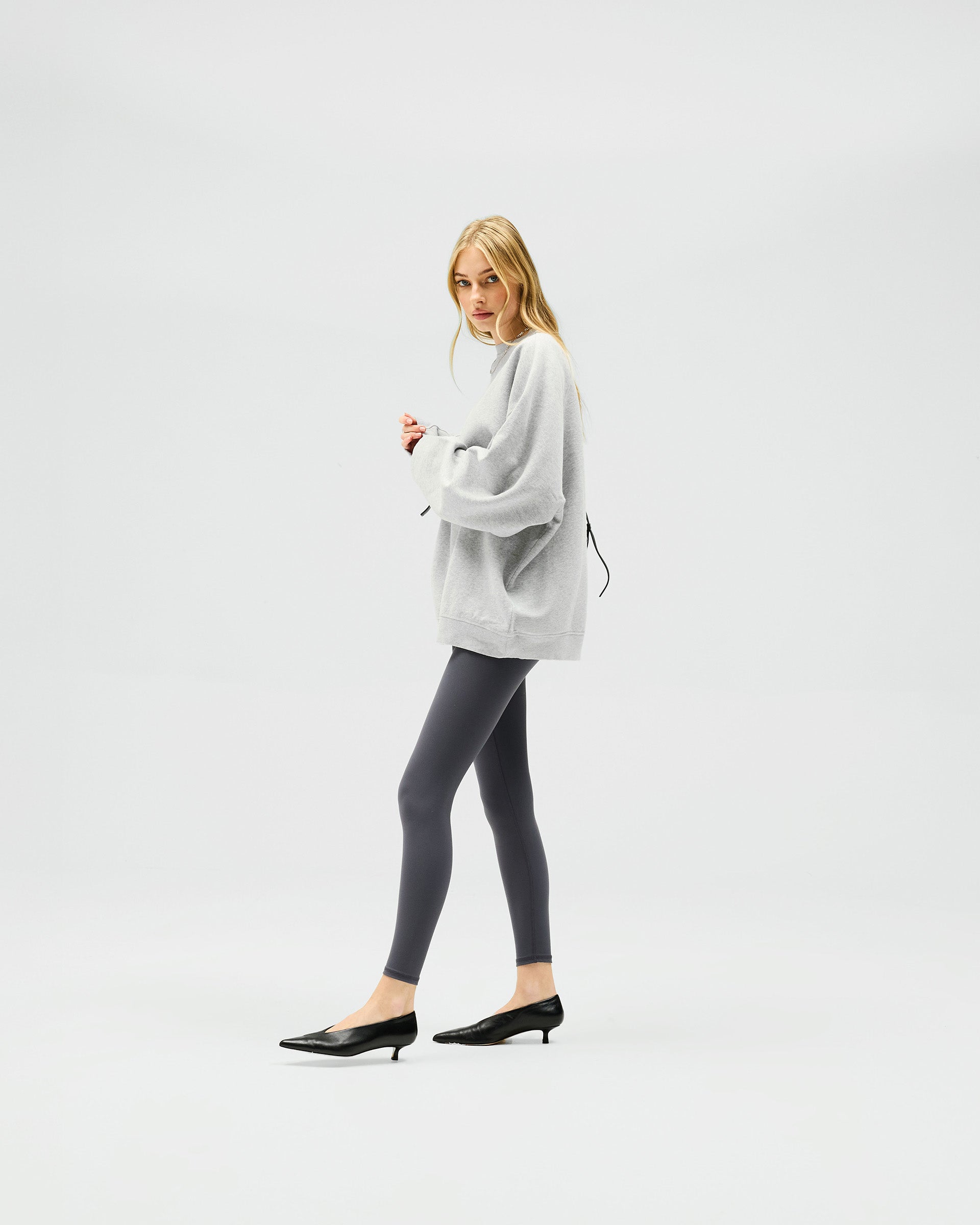 Owners Club Relaxed Sweater - Grey Marl
