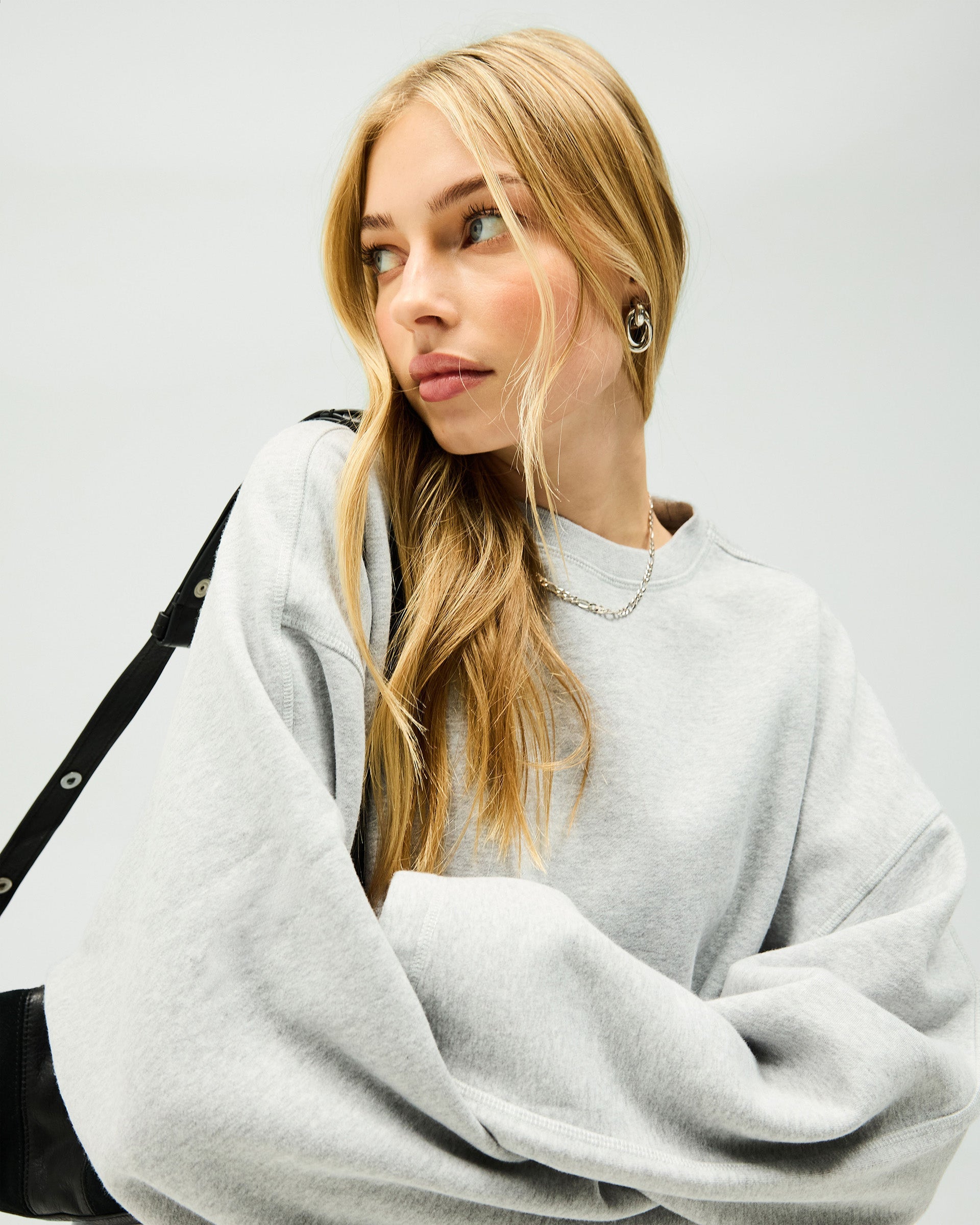 Owners Club Relaxed Sweater - Grey Marl
