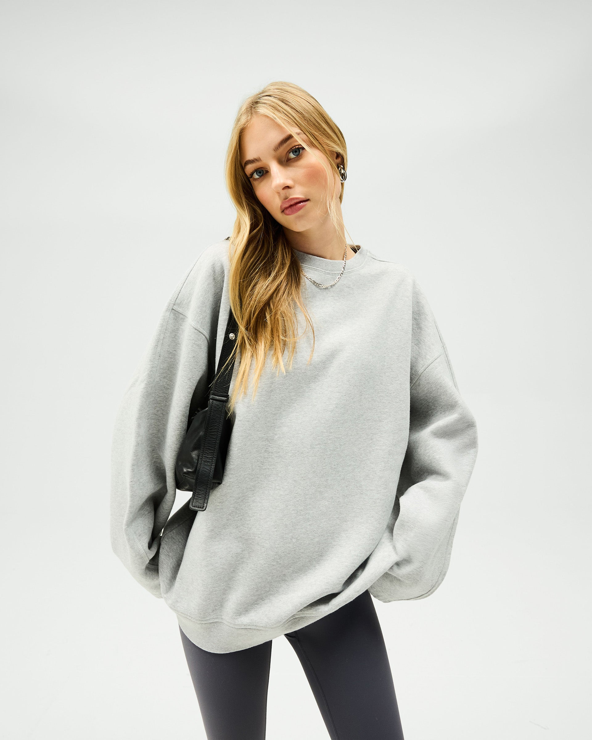 Owners Club Relaxed Sweater - Grey Marl