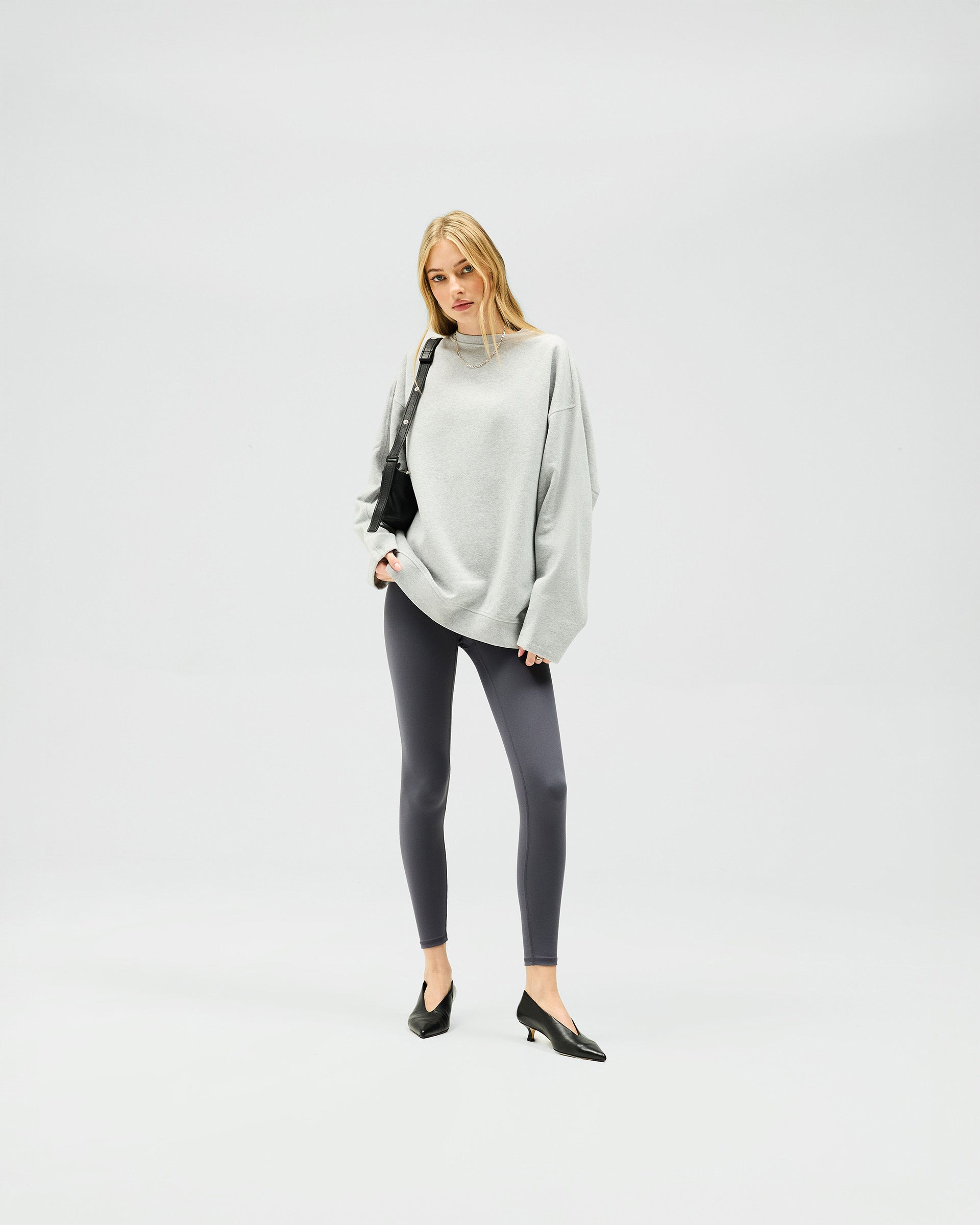 Owners Club Relaxed Sweater - Grey Marl