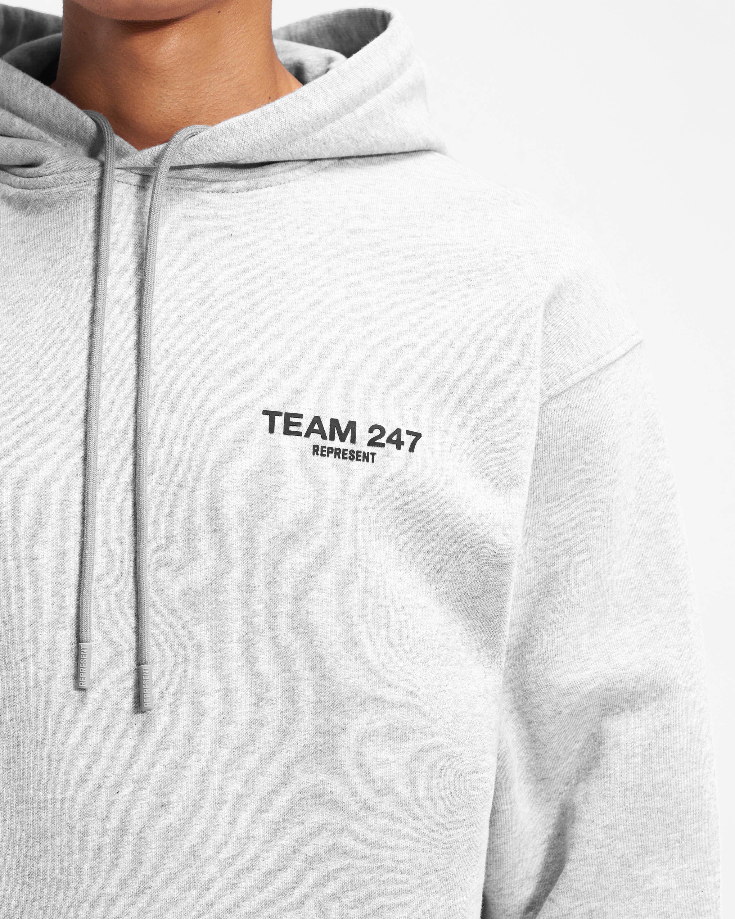 Team 247 Oversized Hoodie - Aschgrau