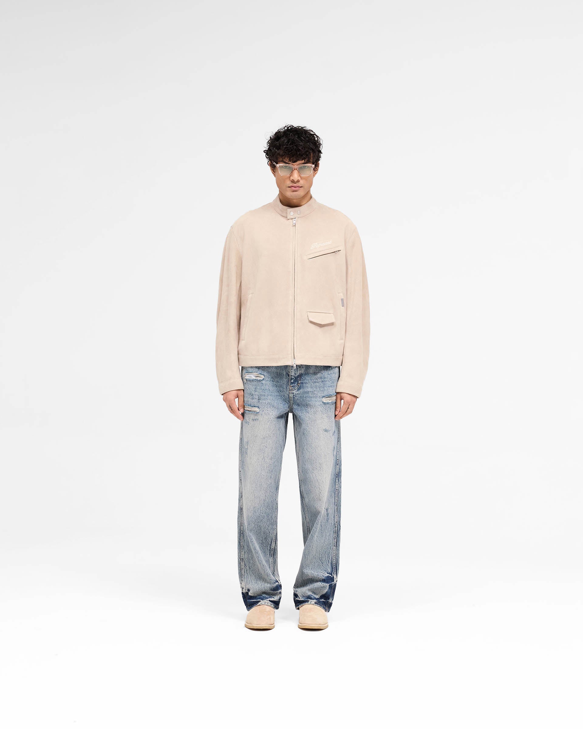 Overdrive Suede Jacket - Beige