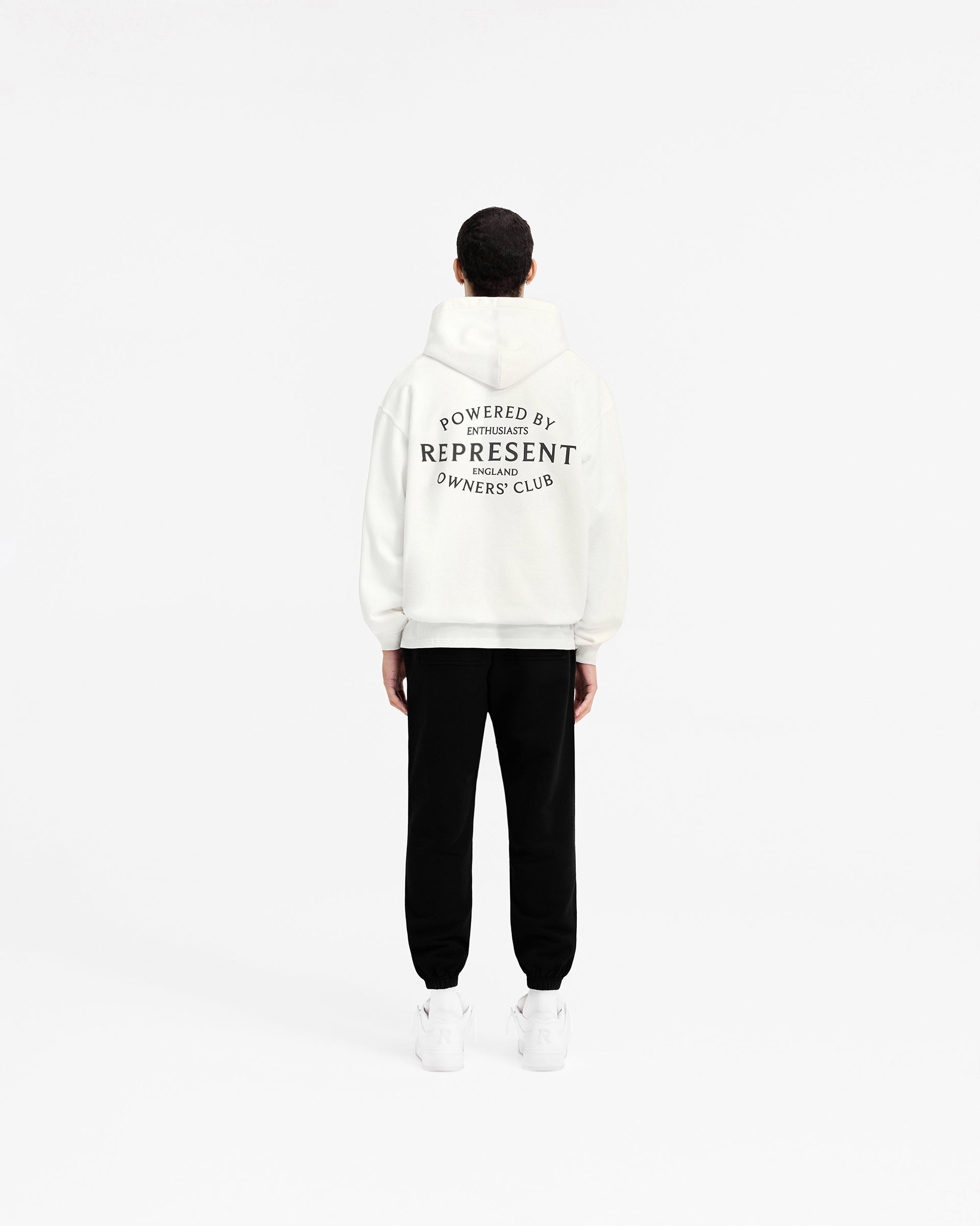 Represent Owners Club Stamp Hoodie - Flat White