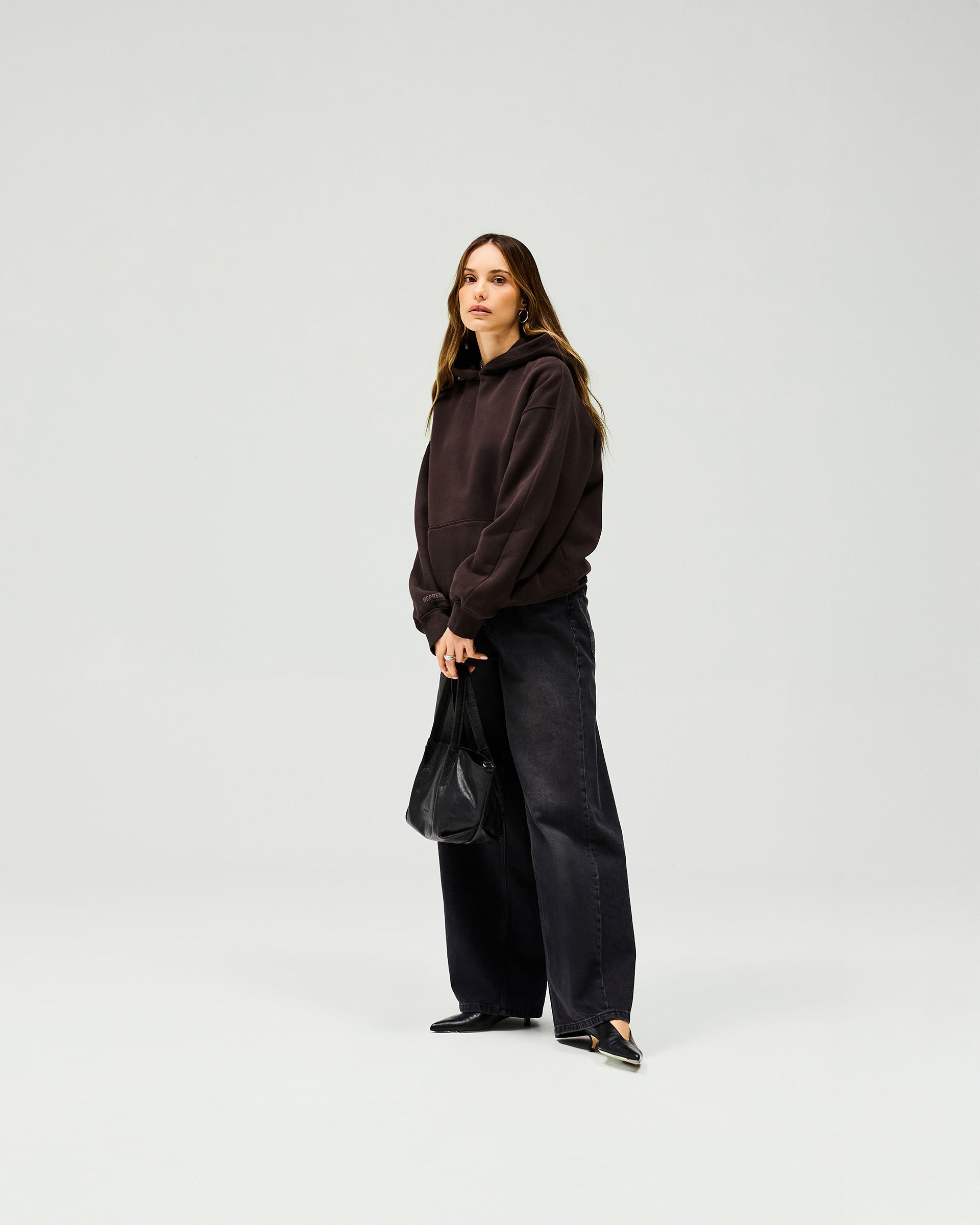 Owners Club Boyfriend Hoodie - Black Coffee