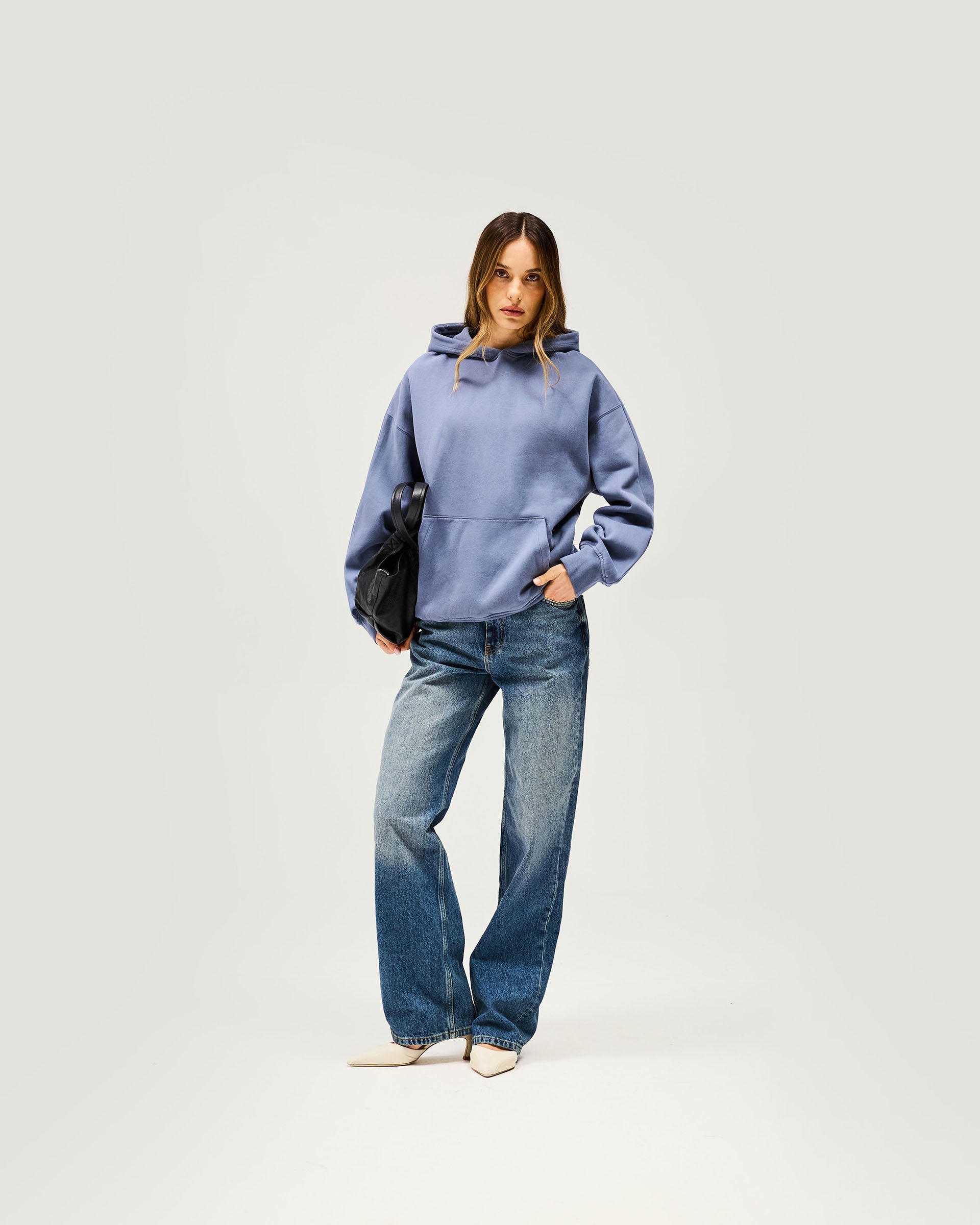 Owners Club Boyfriend Hoodie - Steel Blue